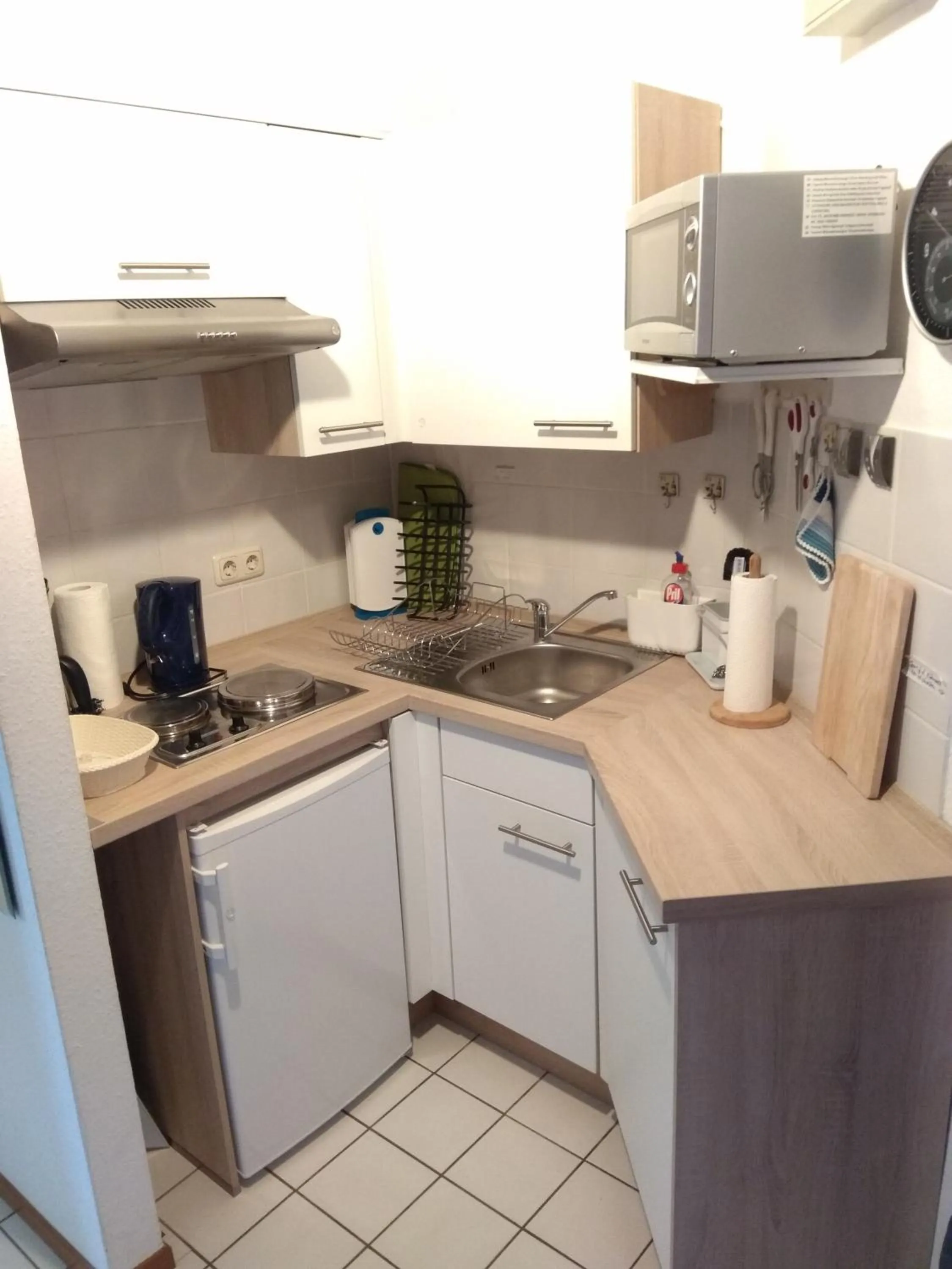 Kitchen or kitchenette in Apartment am Hafen