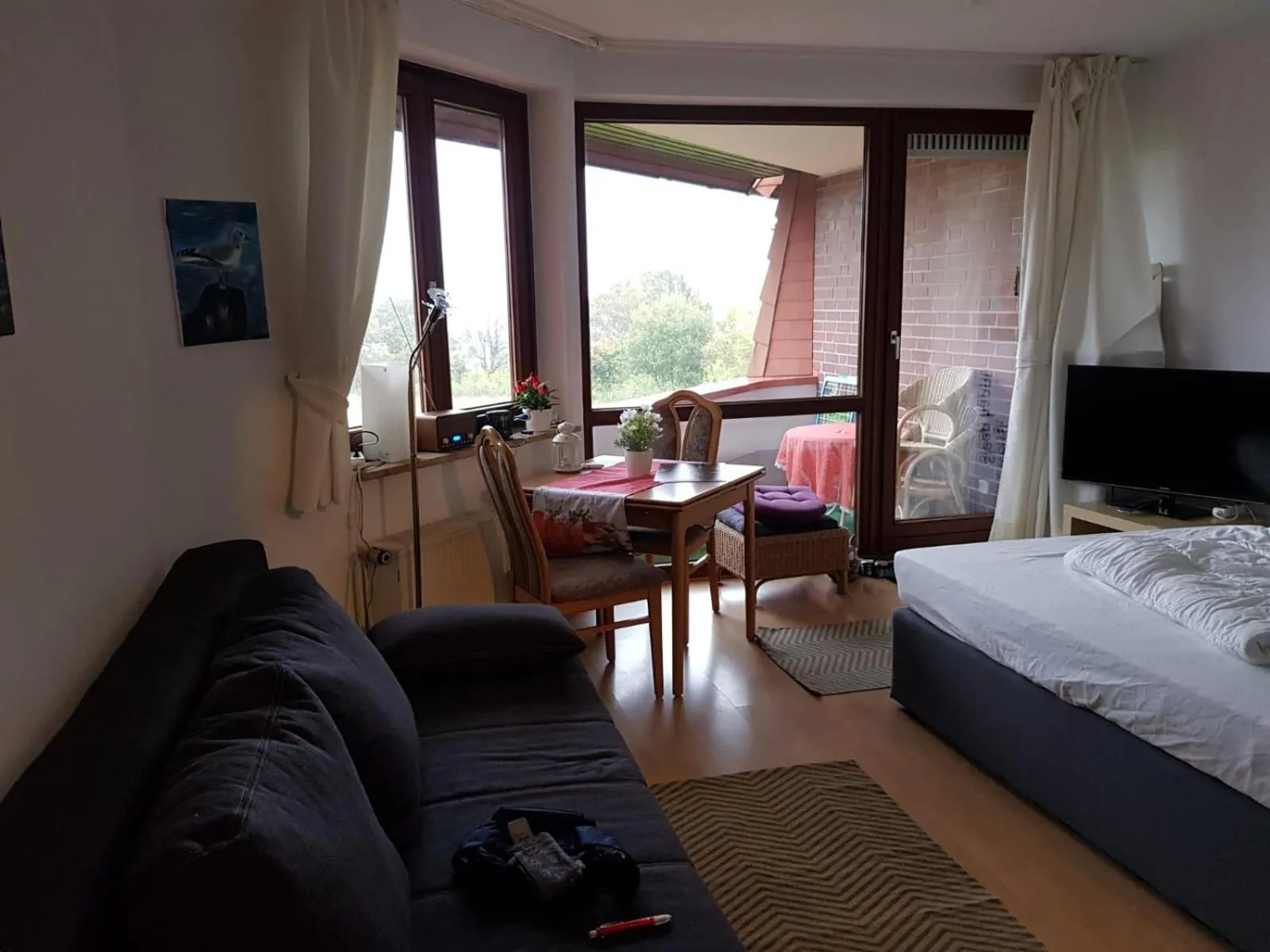 Photo of the whole room, Bed in Apartment am Hafen