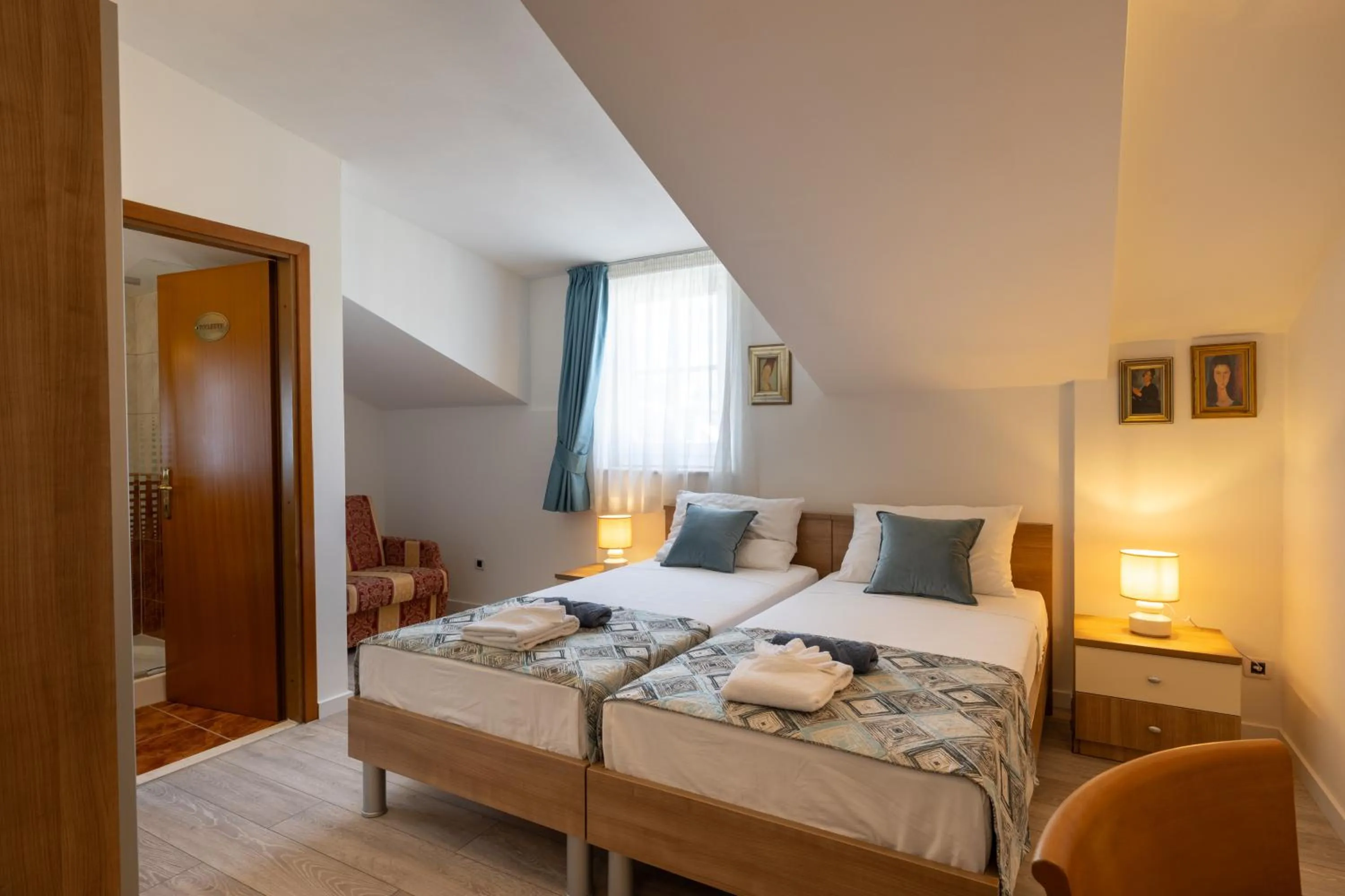 Bed in Villa Fontana