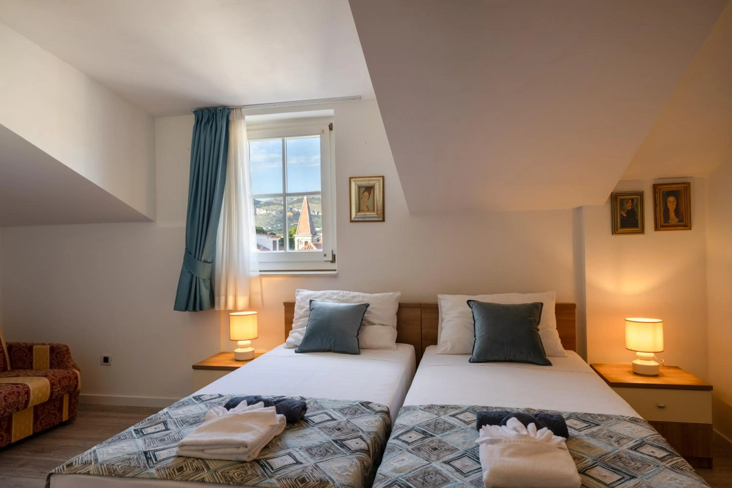 Bed in Villa Fontana