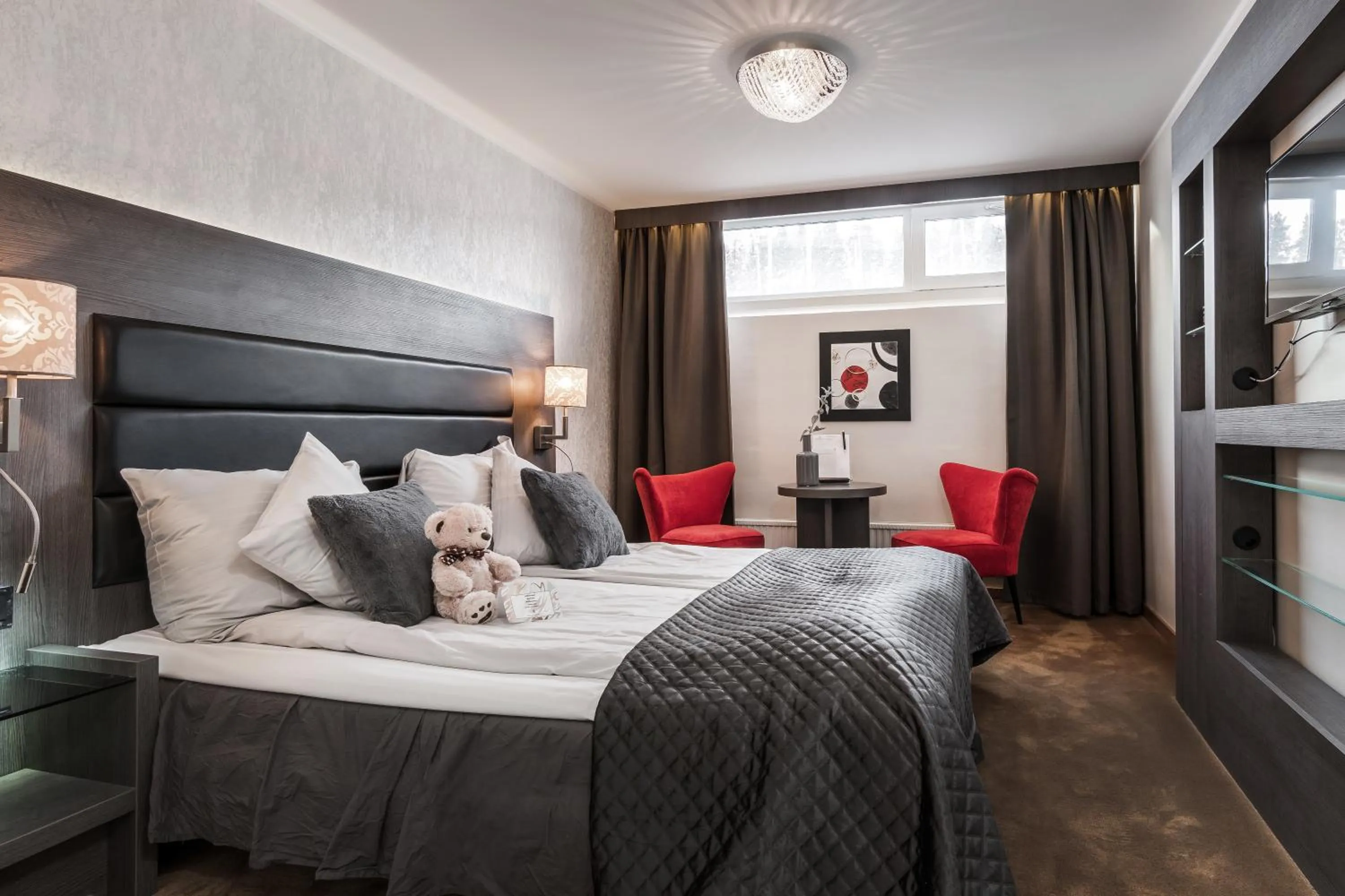 Bed in Hotell Hallstaberget