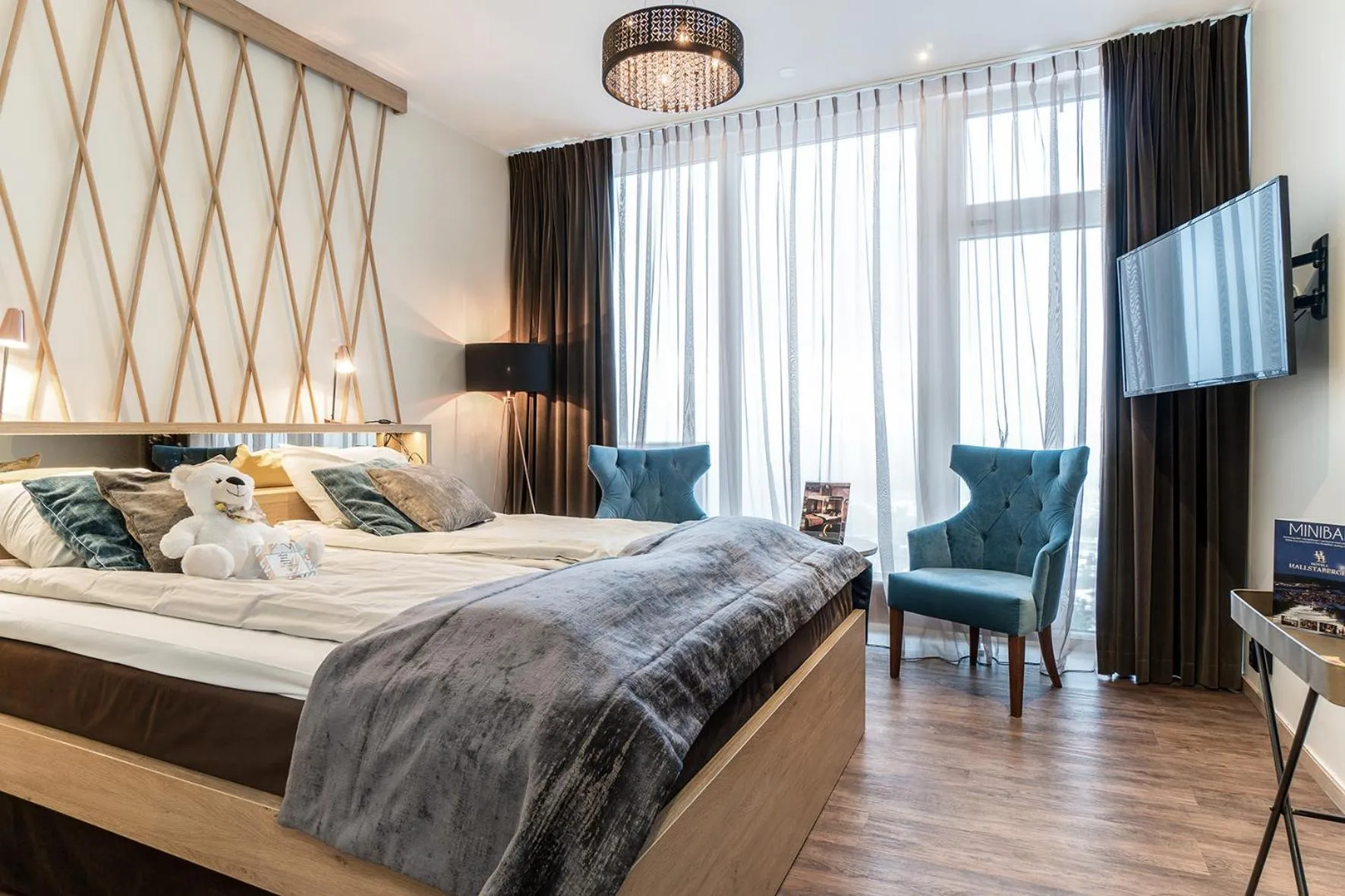 Bedroom, Bed in Hotell Hallstaberget