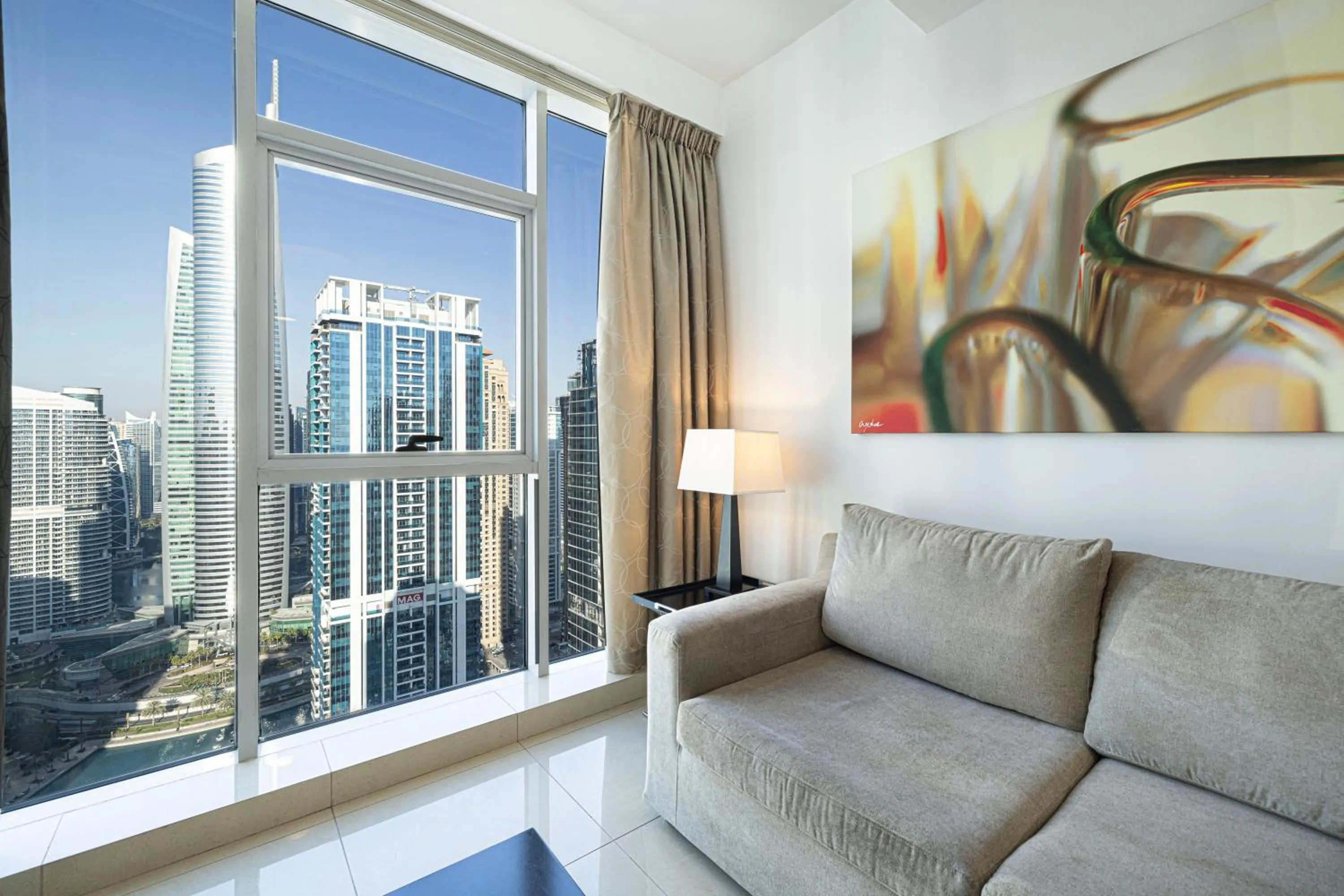 Seating area in Whispers of the Wind by Lagom Vacation Homes