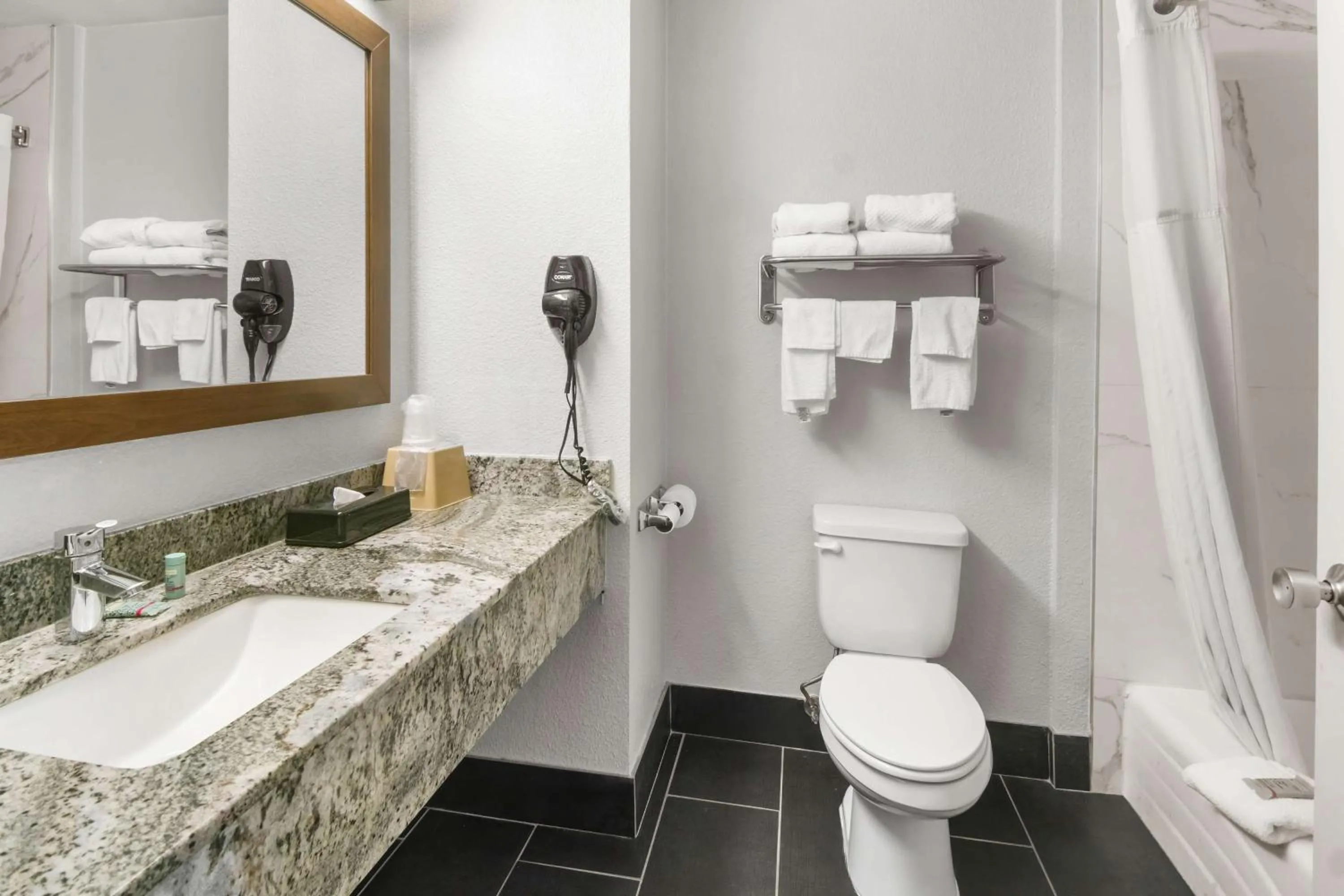 Bathroom in SureStay Plus by Best Western Fort Worth Benbrook