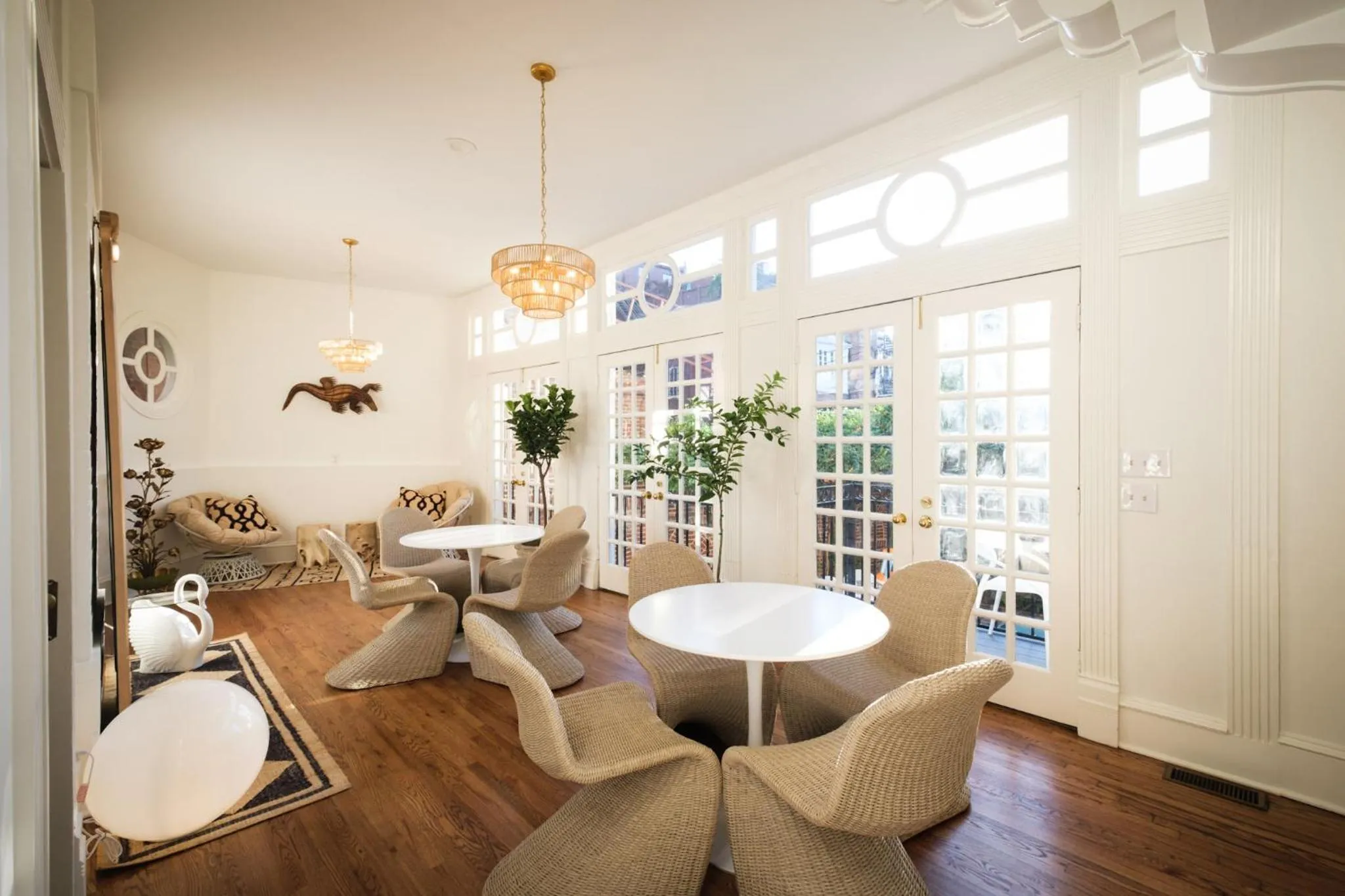 Seating area in Swann House