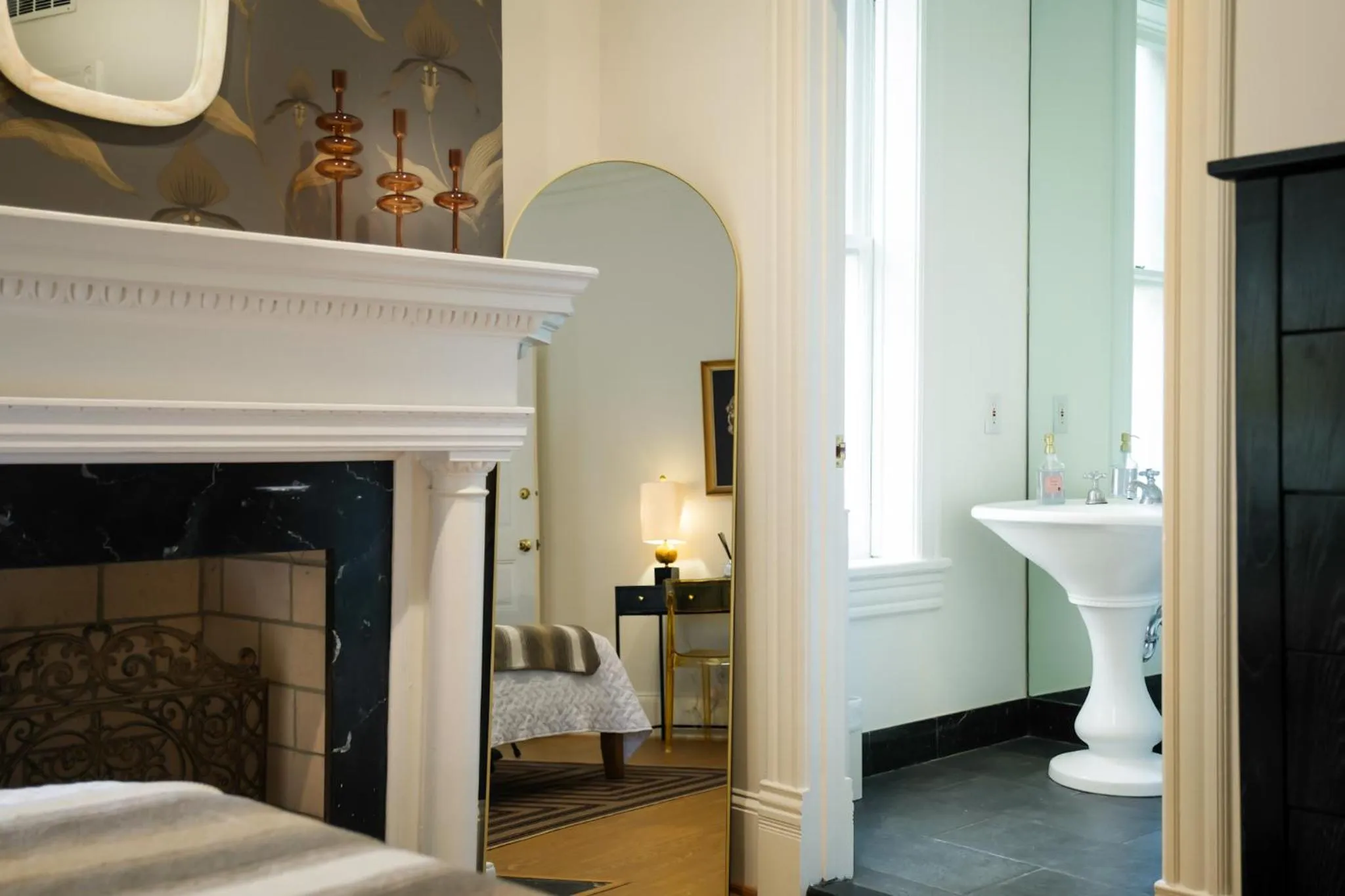 Decorative detail, Bed in Swann House