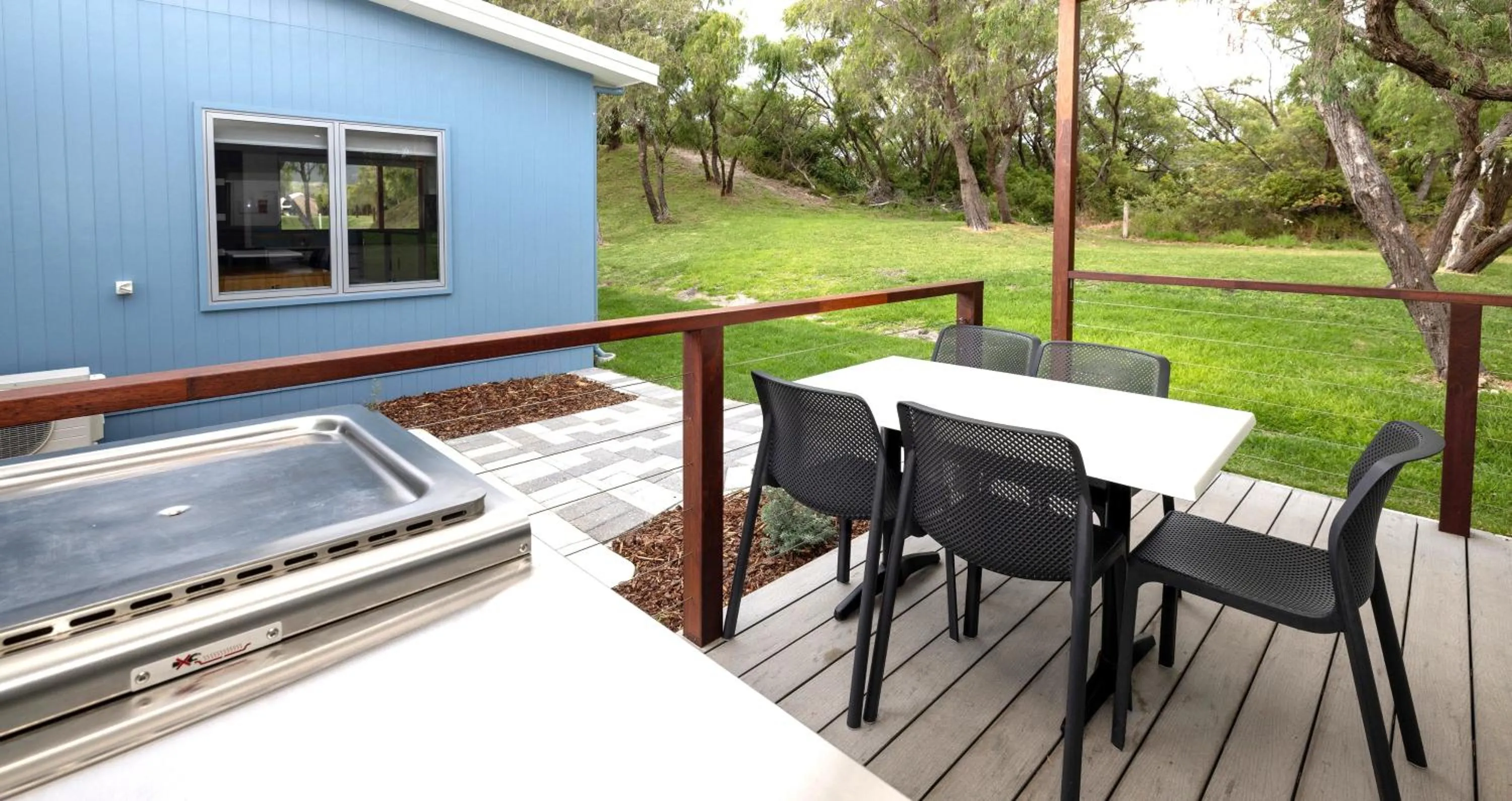 Patio in BIG4 Emu Beach Holiday Park