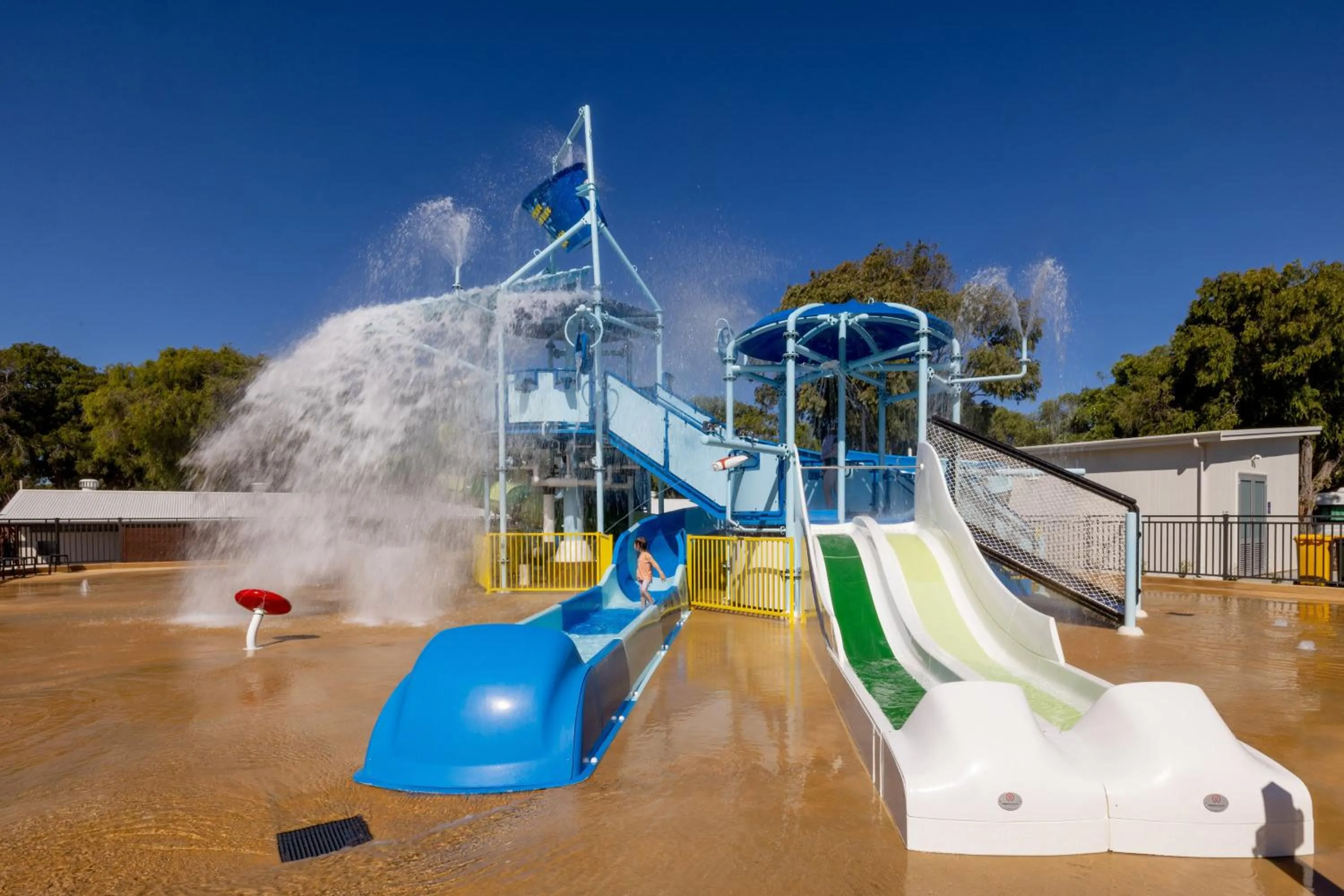 Aqua park in BIG4 Emu Beach Holiday Park