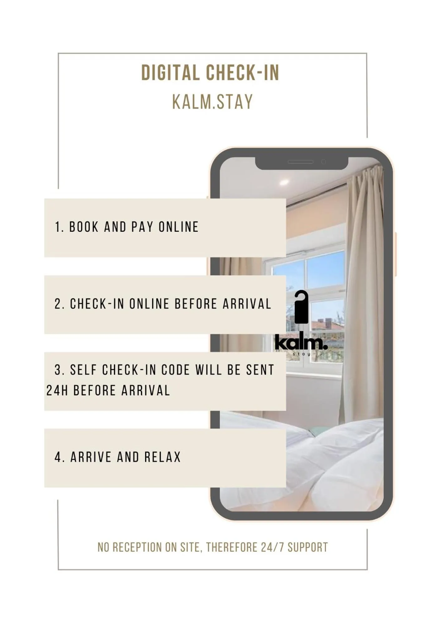 Decorative detail, Bed in kalm stay - a design Aparthotel