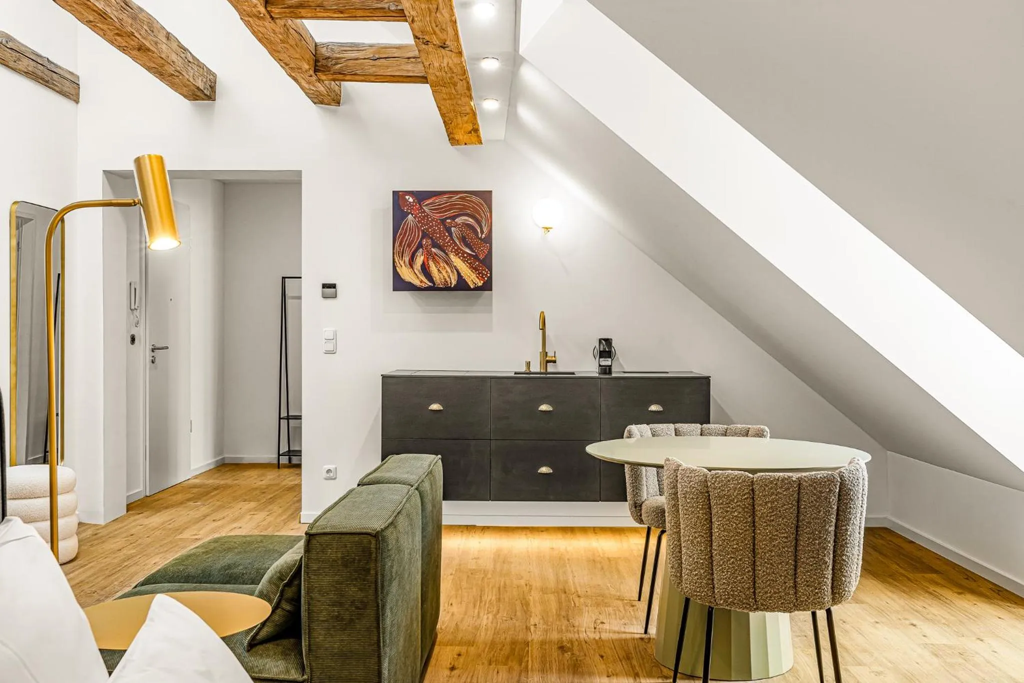 Living room in kalm stay - a design Aparthotel