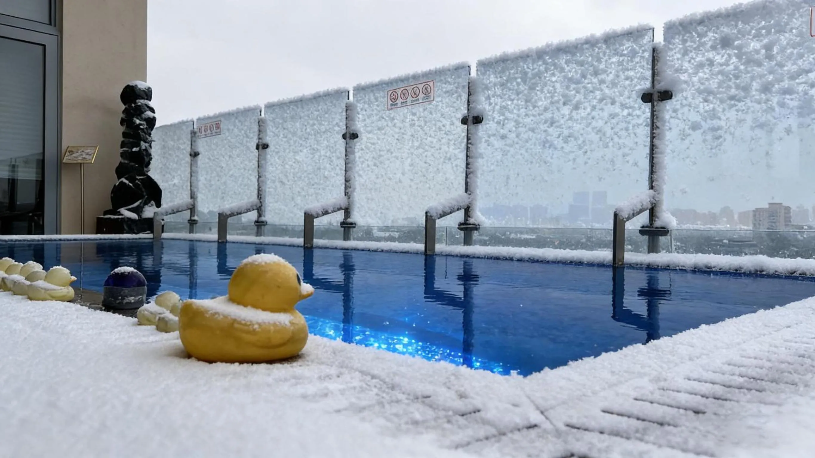 Swimming pool in The Purple Horse Hotel Beijing