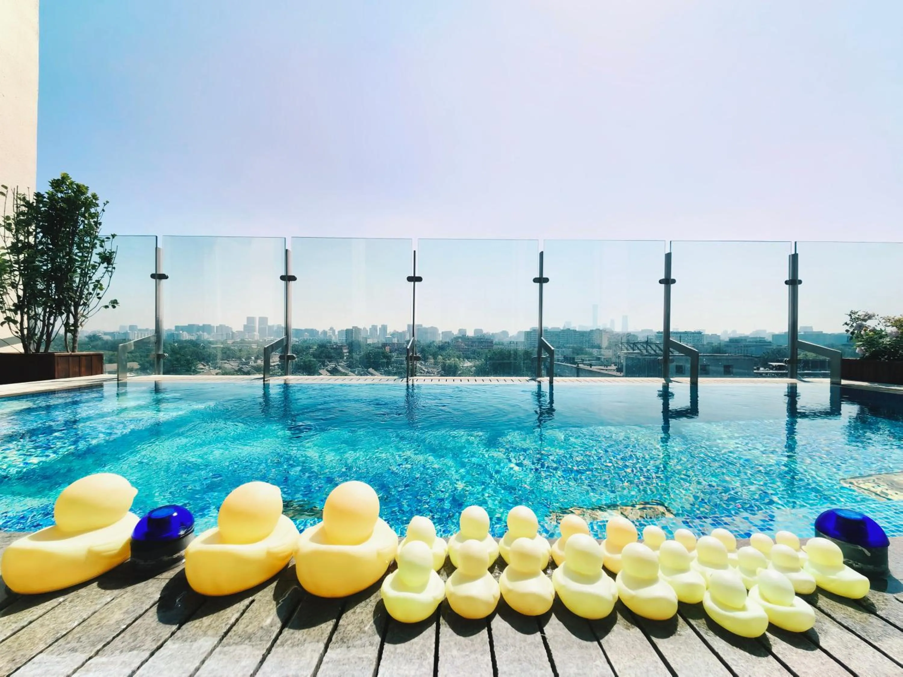 Pool view in The Purple Horse Hotel Beijing