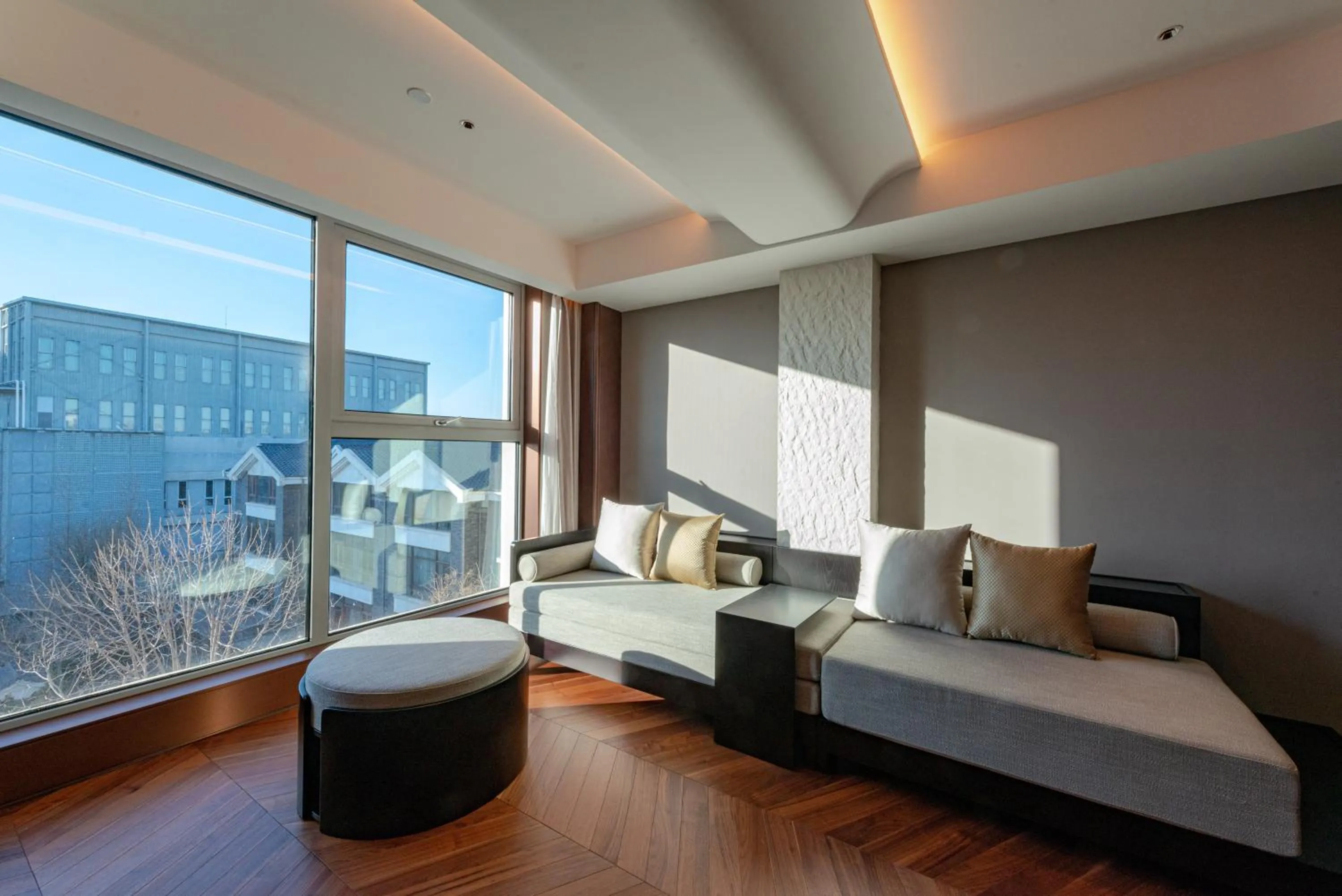 Living room, Bed in The Purple Horse Hotel Beijing