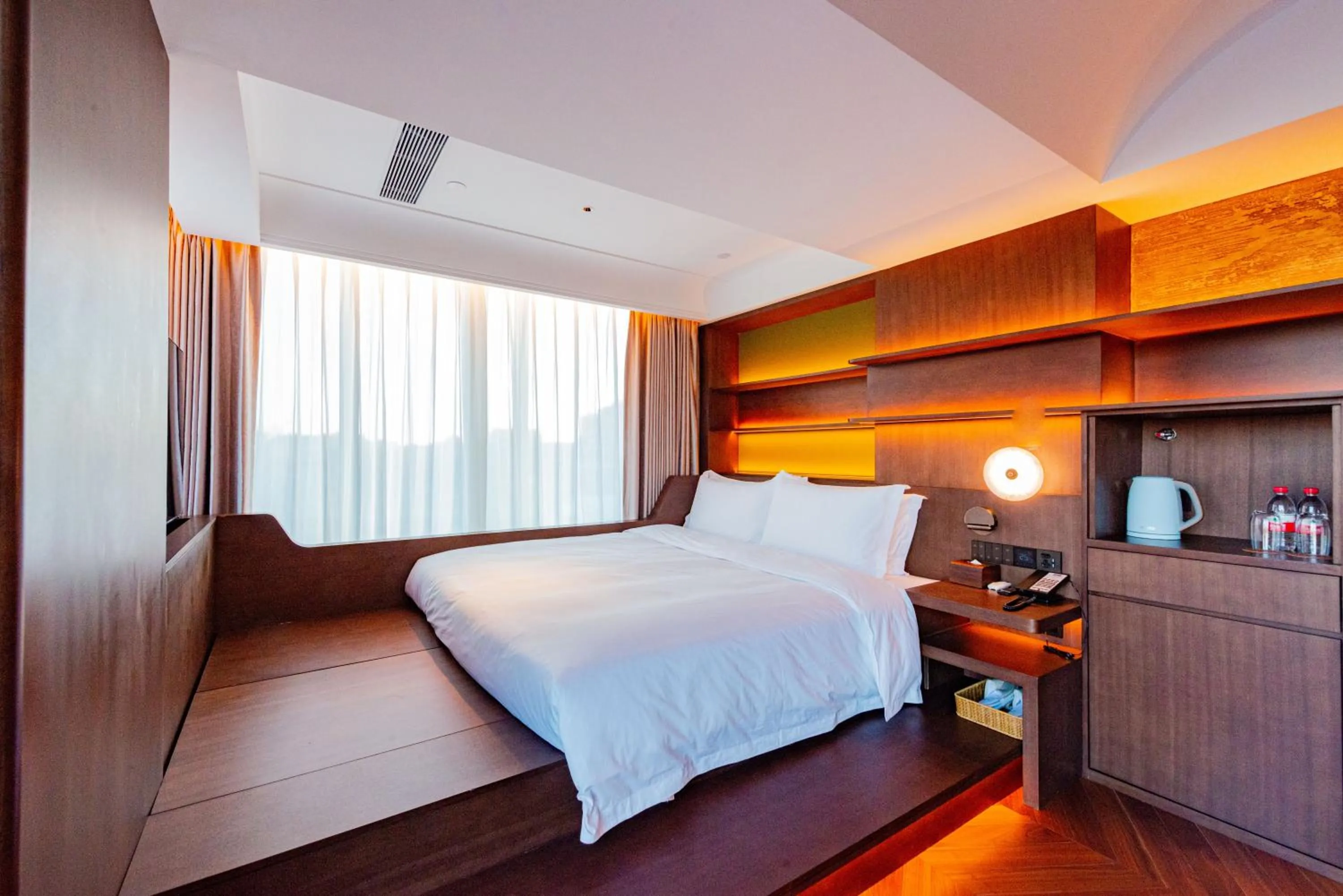 Bed in The Purple Horse Hotel Beijing