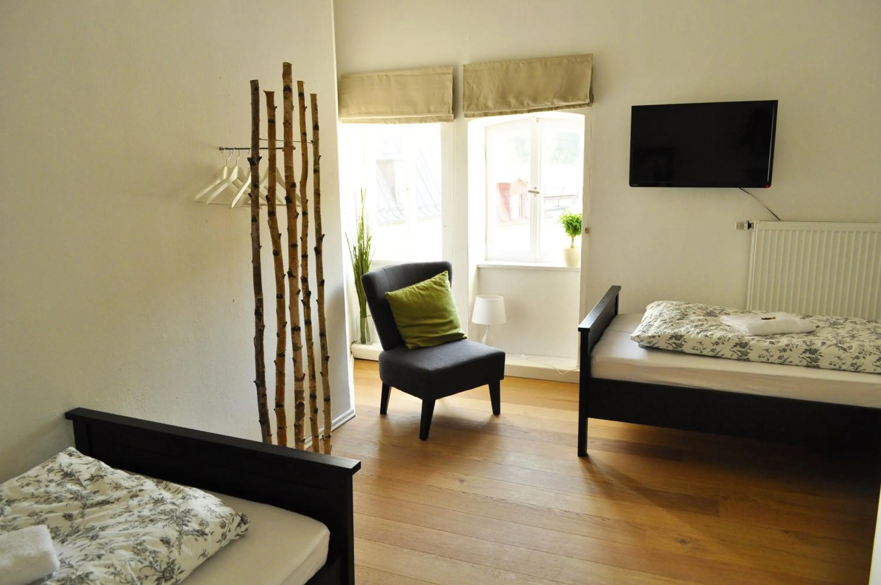 Decorative detail, Bed in Art Hotel & Hostel