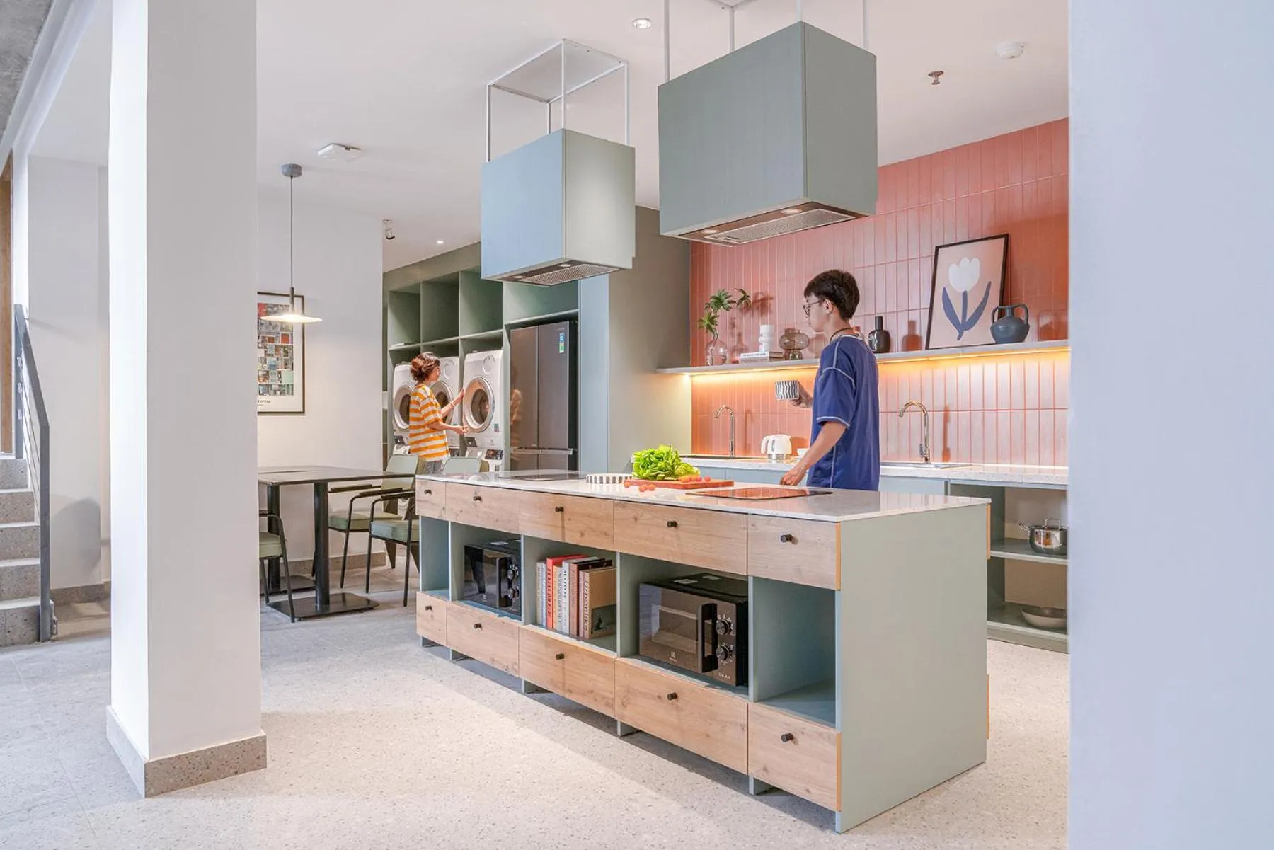 Kitchen or kitchenette in M Village Living Kỳ Đồng