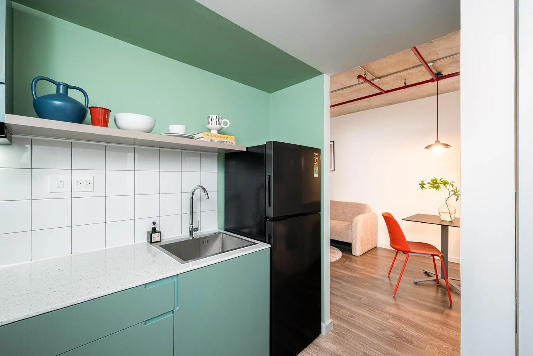 Kitchen or kitchenette in M Village Living Kỳ Đồng