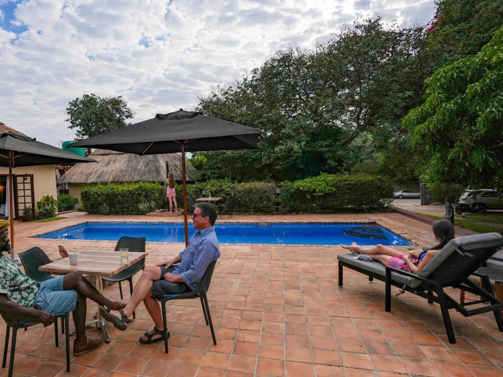 Pool view in The Little Outlook