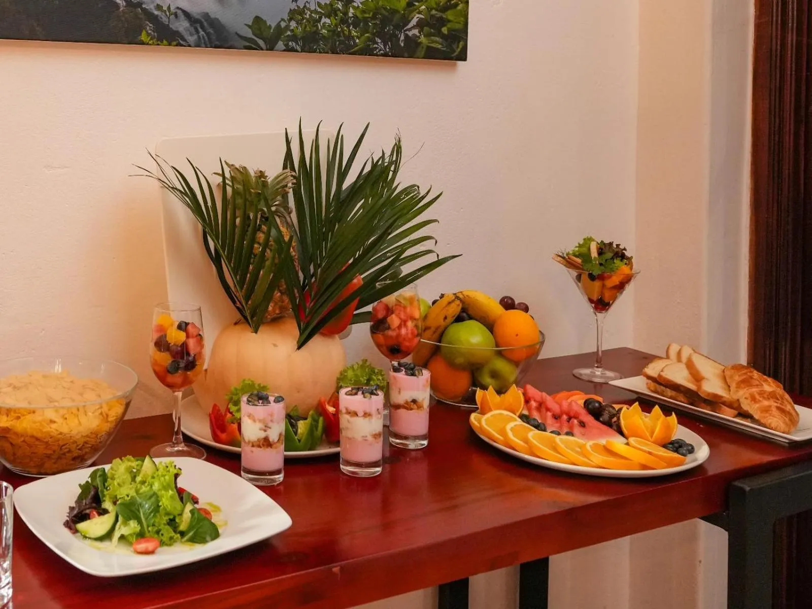 Dining area in The Little Outlook