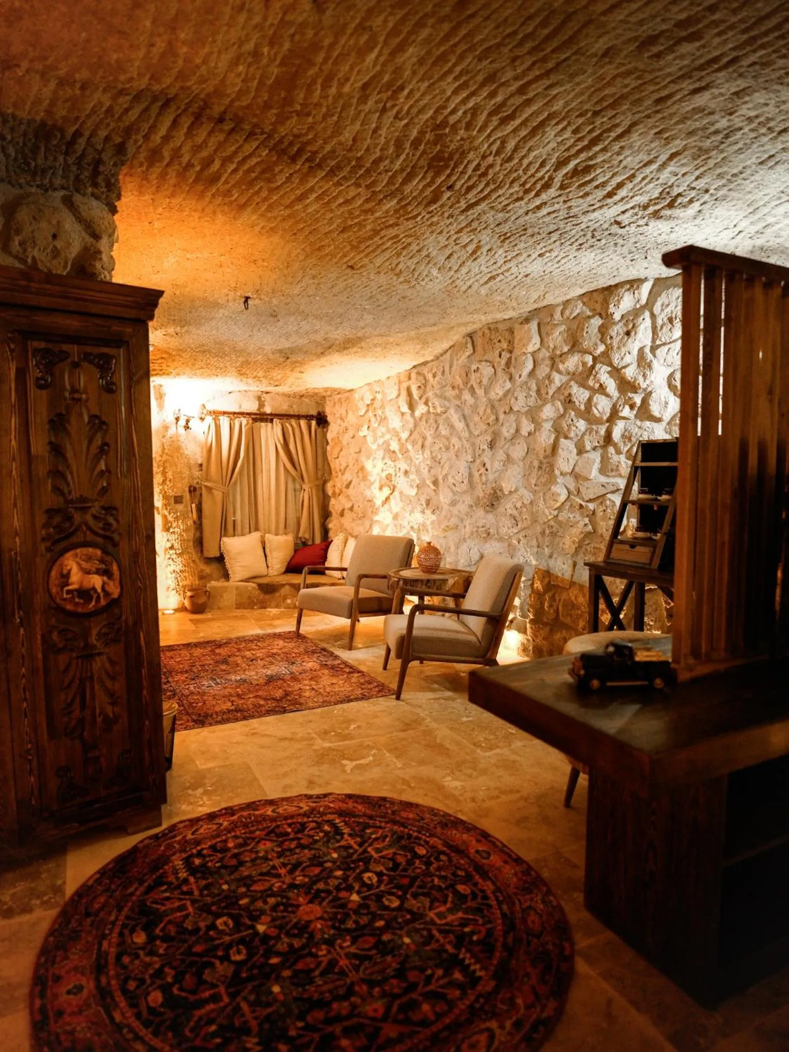 Seating area in Lost City Cappadocia