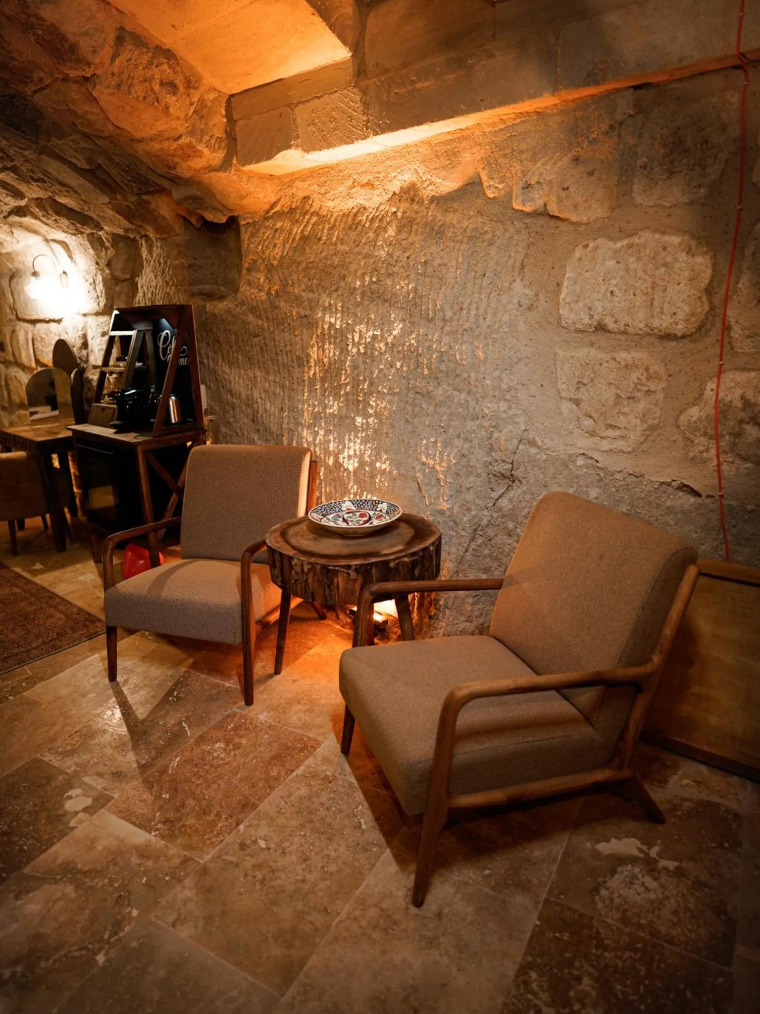 Seating area in Lost City Cappadocia