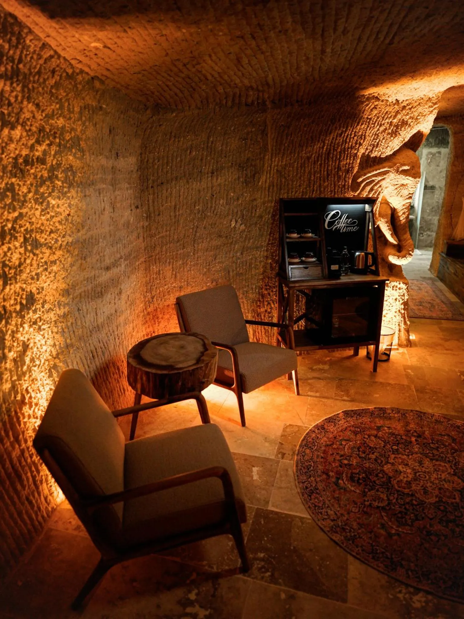 Seating area in Lost City Cappadocia