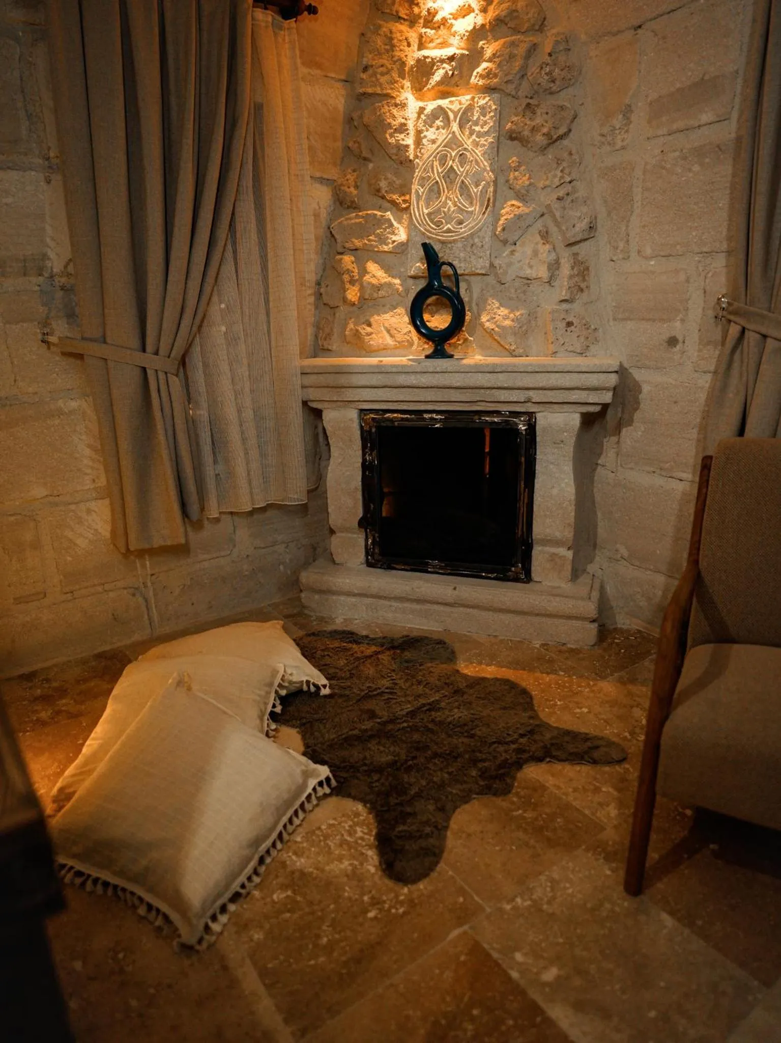 Seating area in Lost City Cappadocia