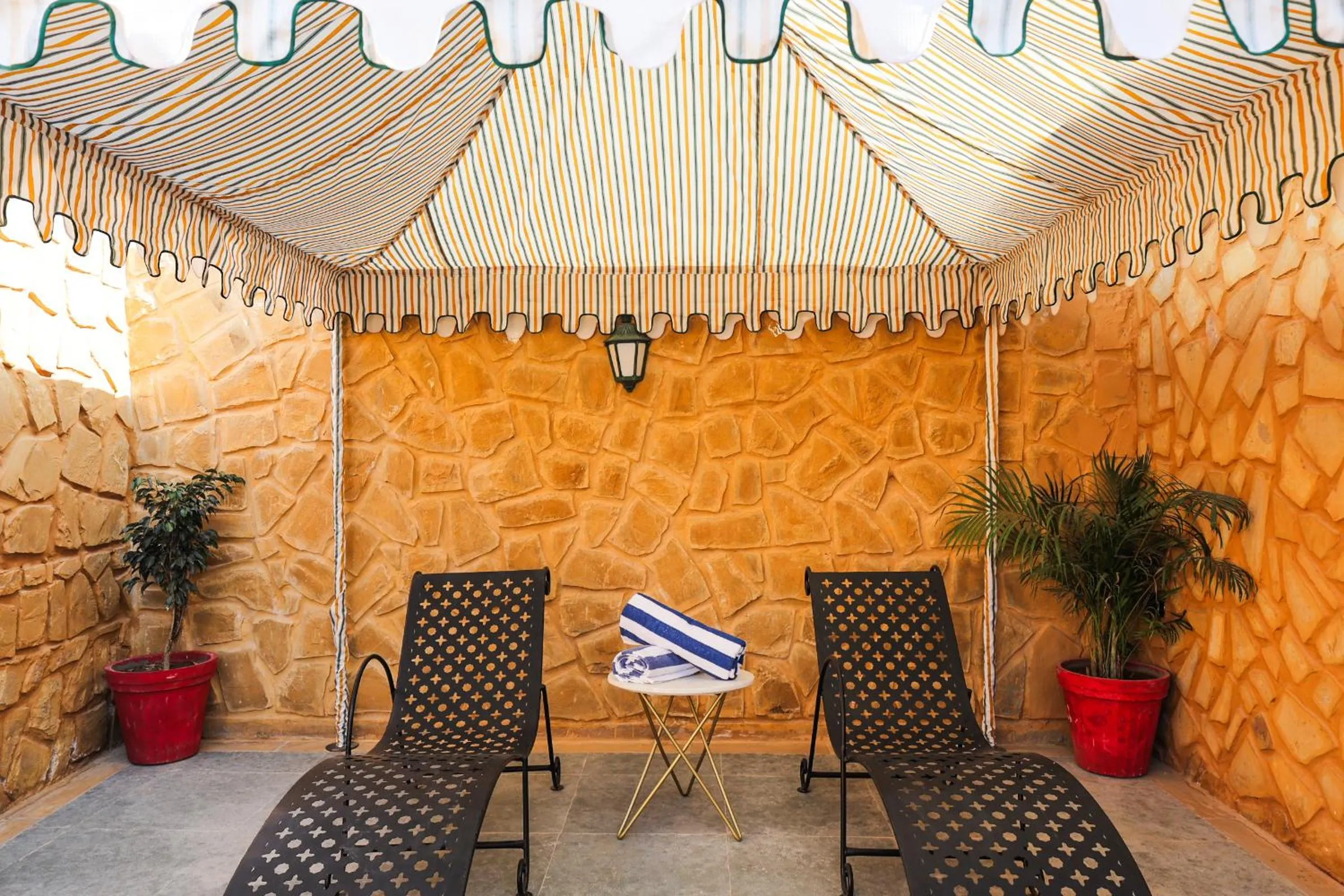 sunbed in The Mama's Resort & Camp