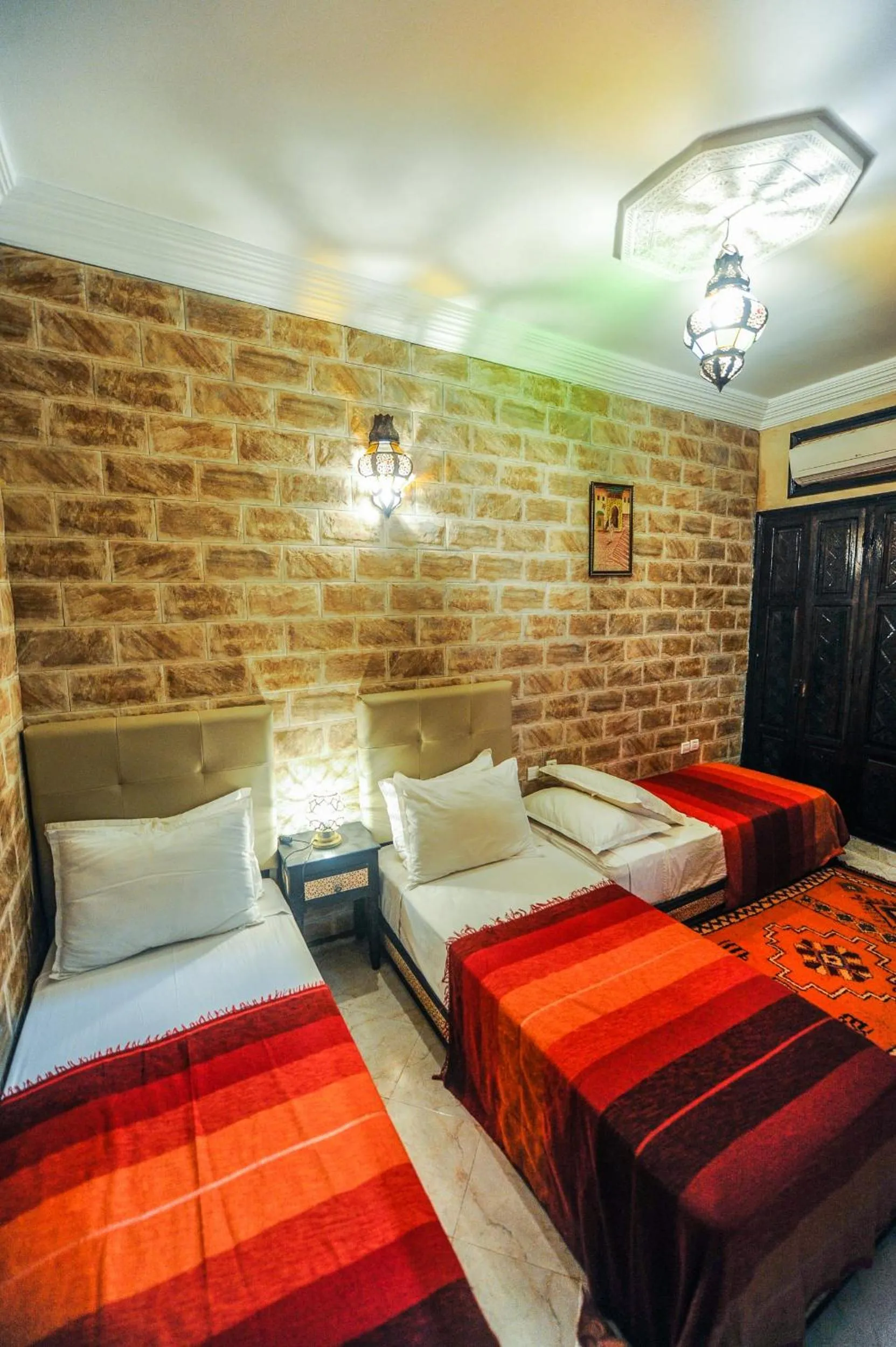 Bed in Riad Errabii & Spa