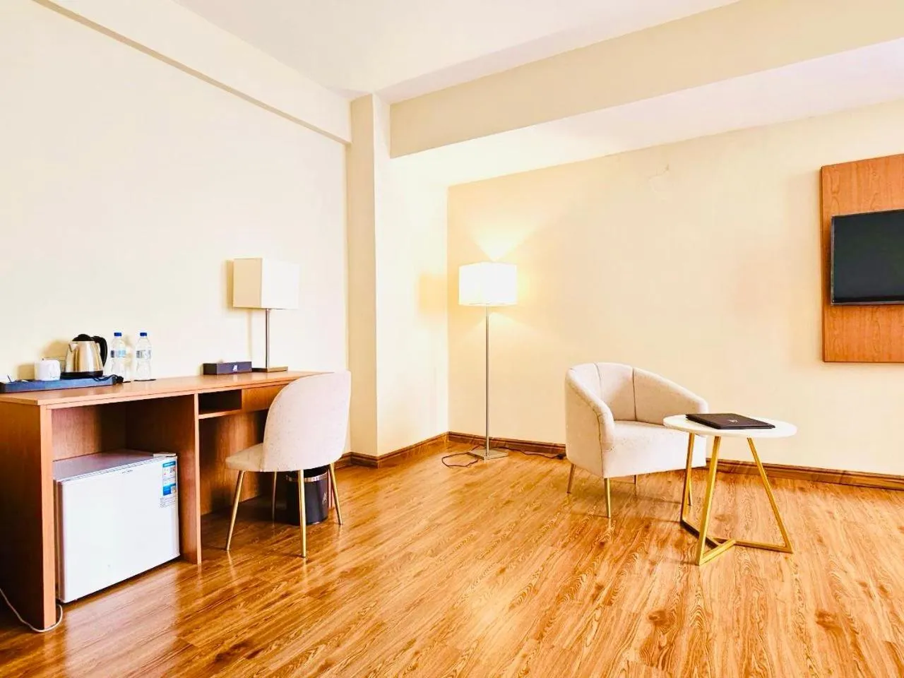 Seating area in AYA Addis Hotel