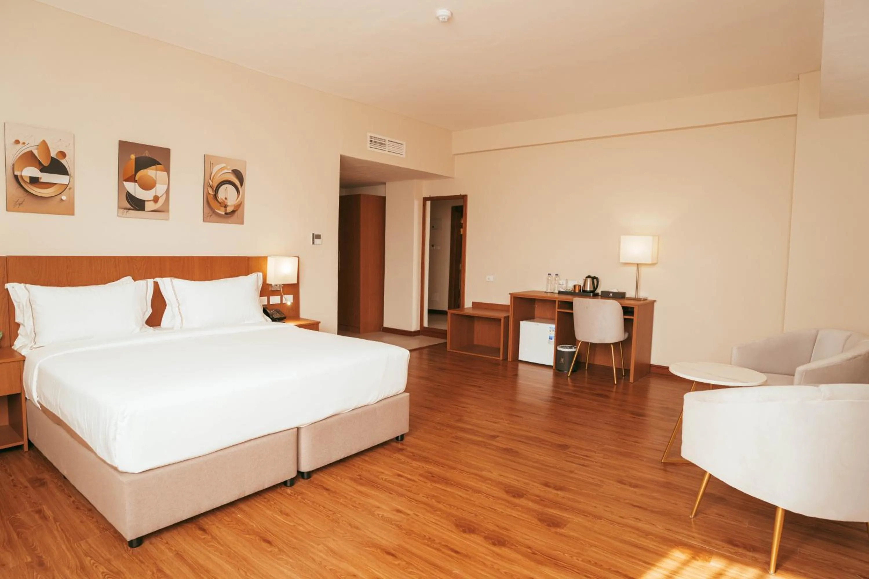 Bed in AYA Addis Hotel