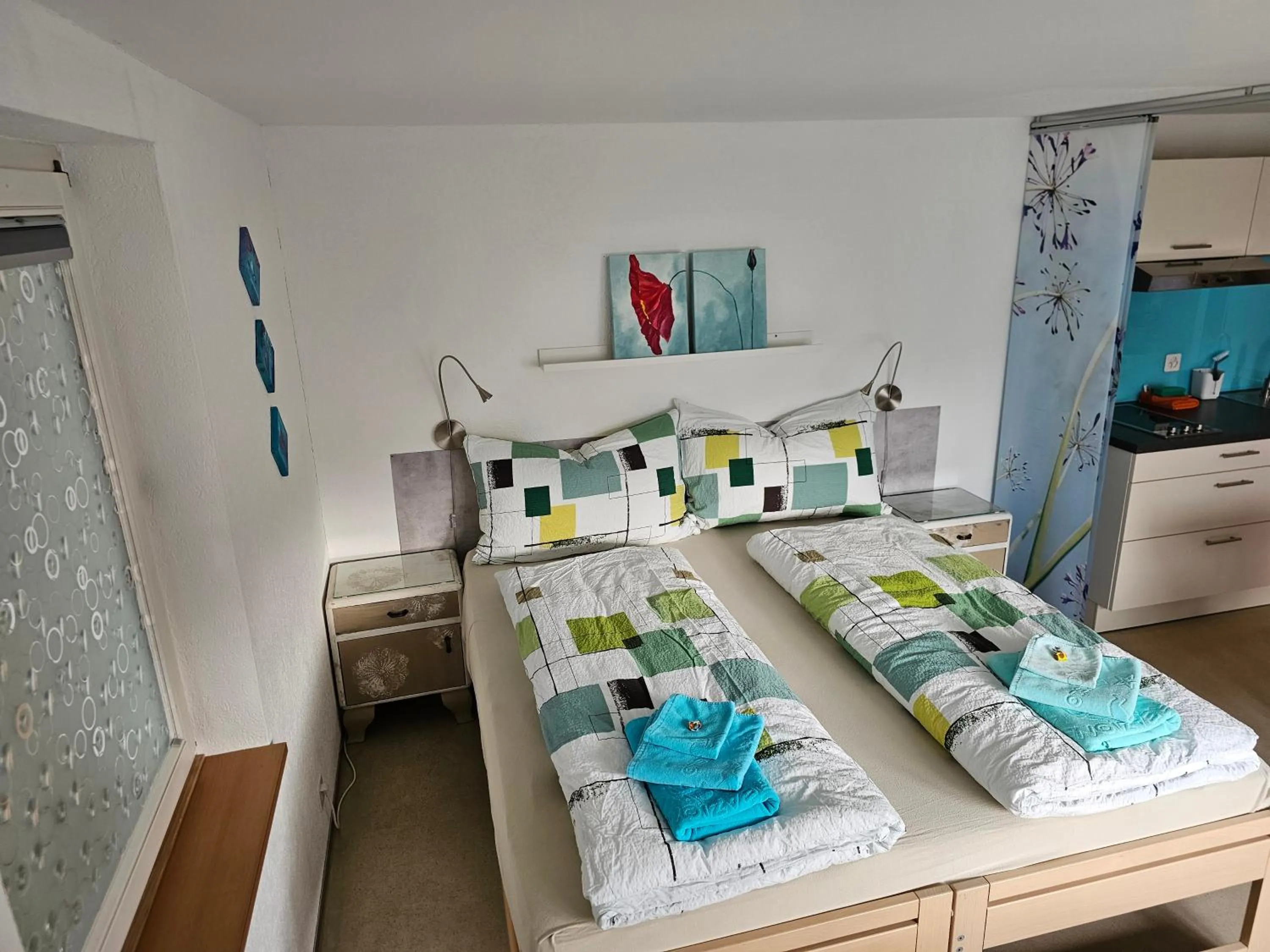 Bed in BnB Mönthal im Jurapark