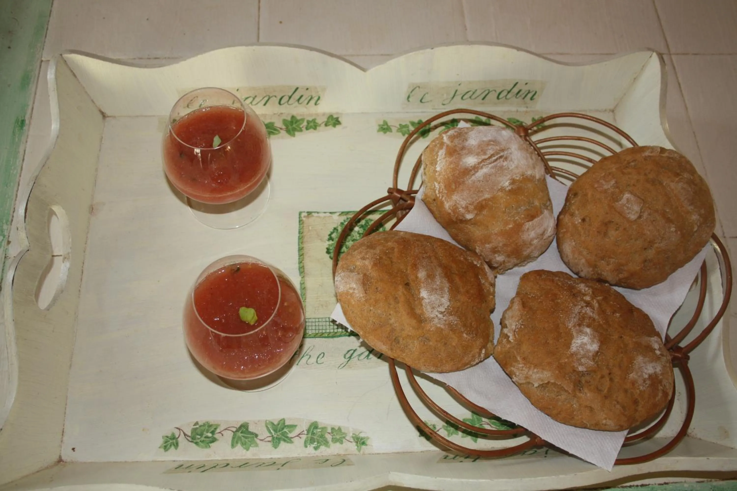 Food close-up in B&B Le Relais de Chantecor