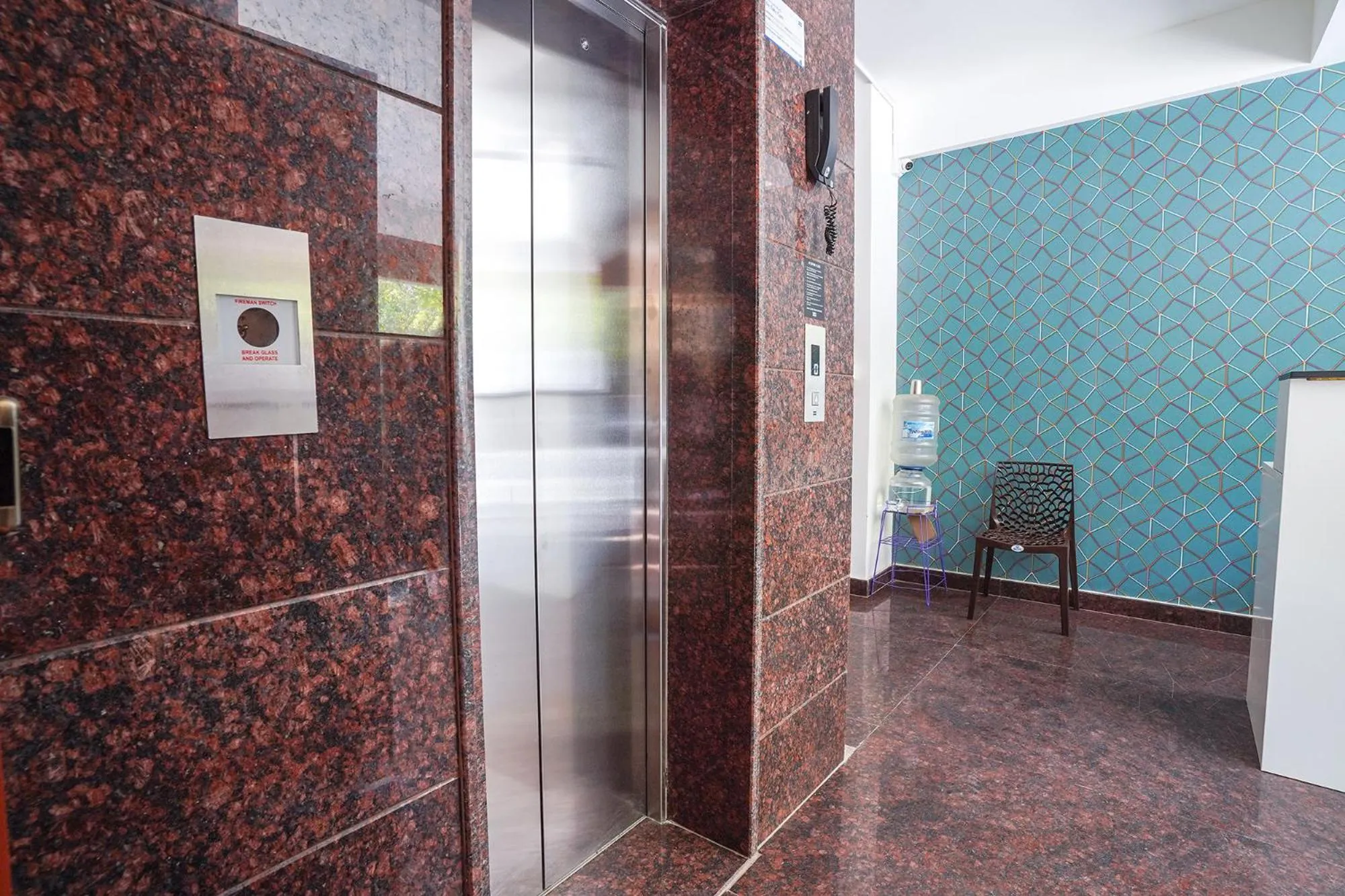 elevator in FabHotel Royal Platinum Suites