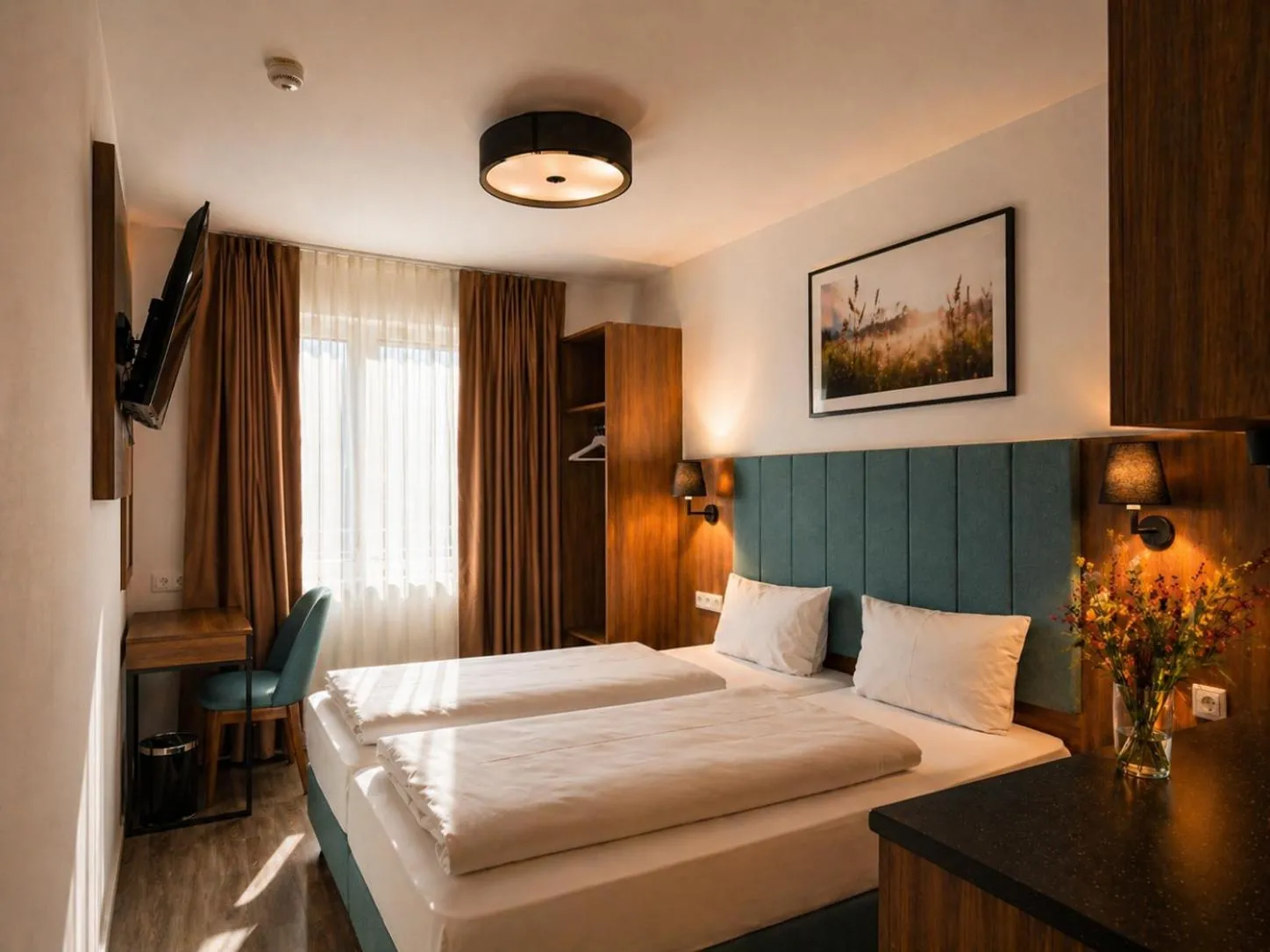Living room, Bed in Lillys Hotel München