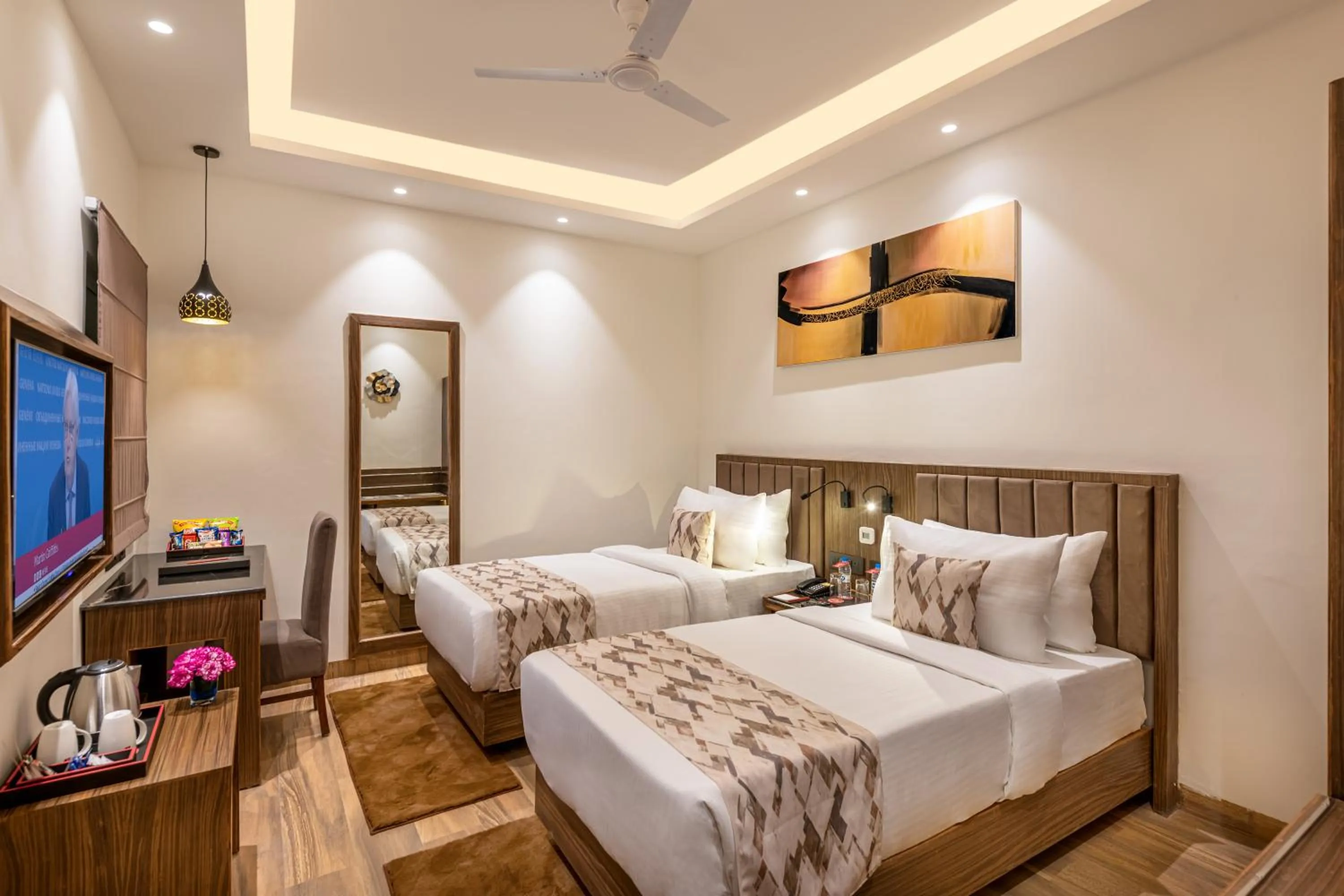 Bed in Lords Eco Inn Dehradun