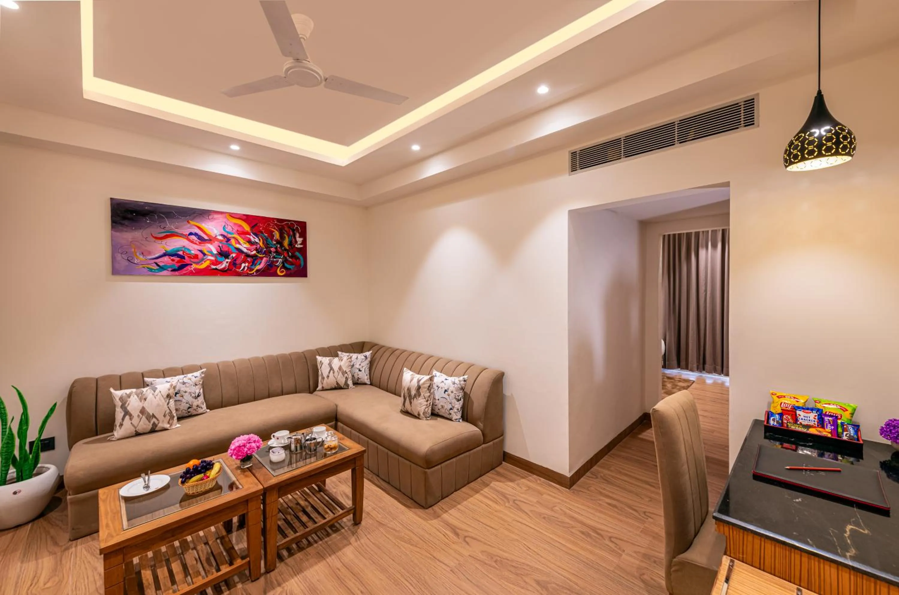 Living room in Lords Eco Inn Dehradun