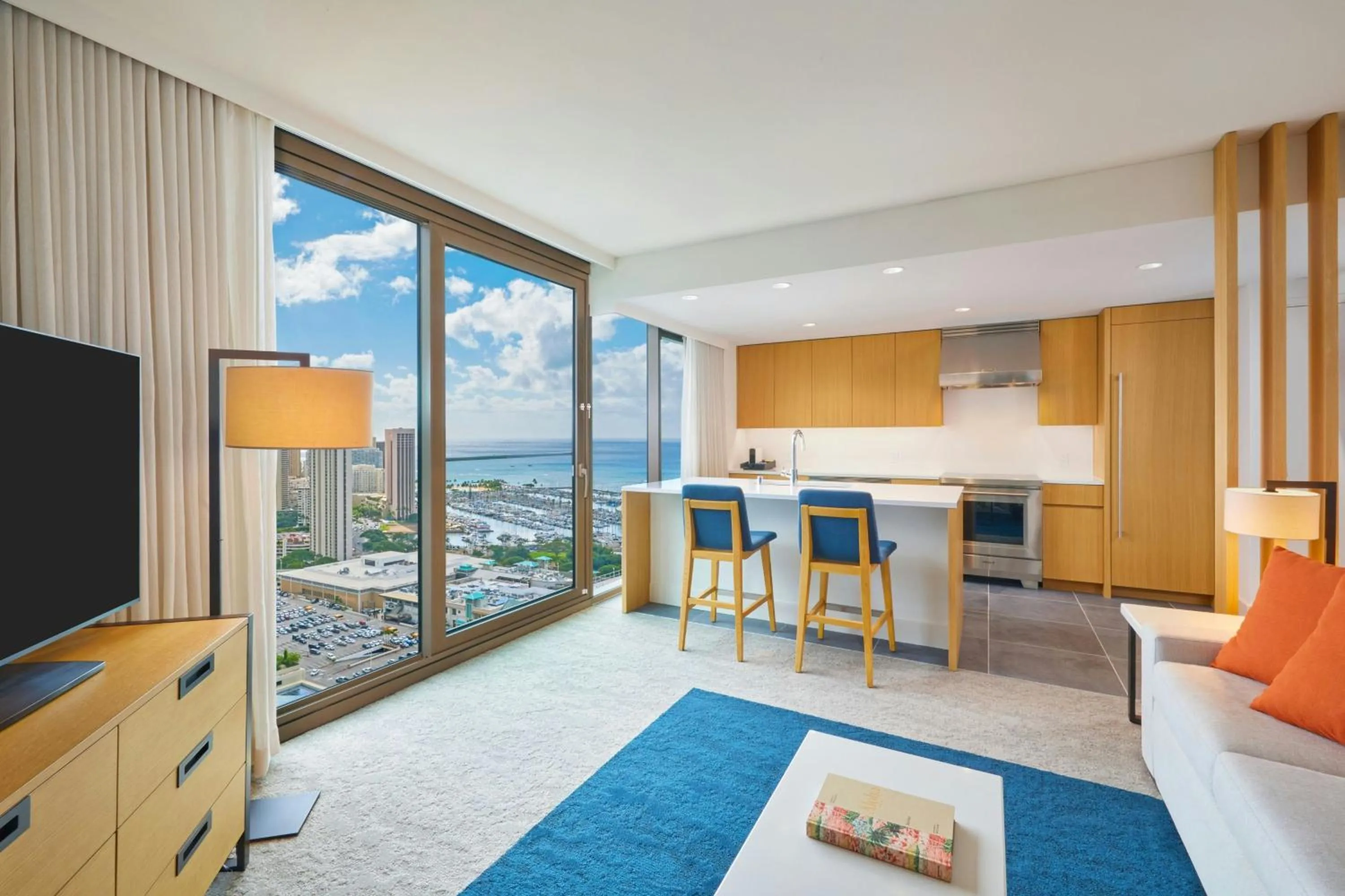 Living room in Renaissance Residences Oahu Honolulu