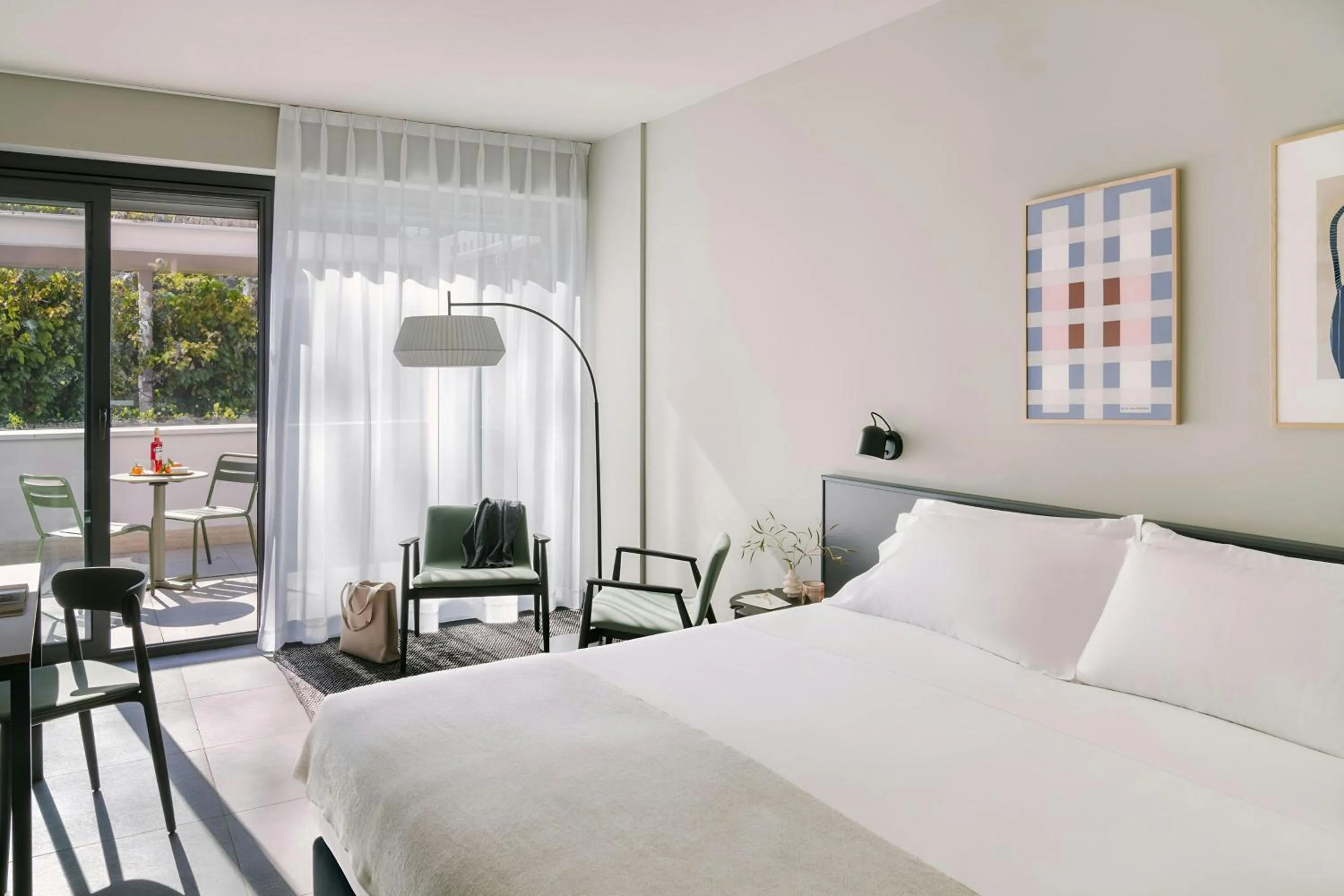 Bedroom, Bed in Testaccio Hotel, Sonder Hotel by Marriott Bonvoy