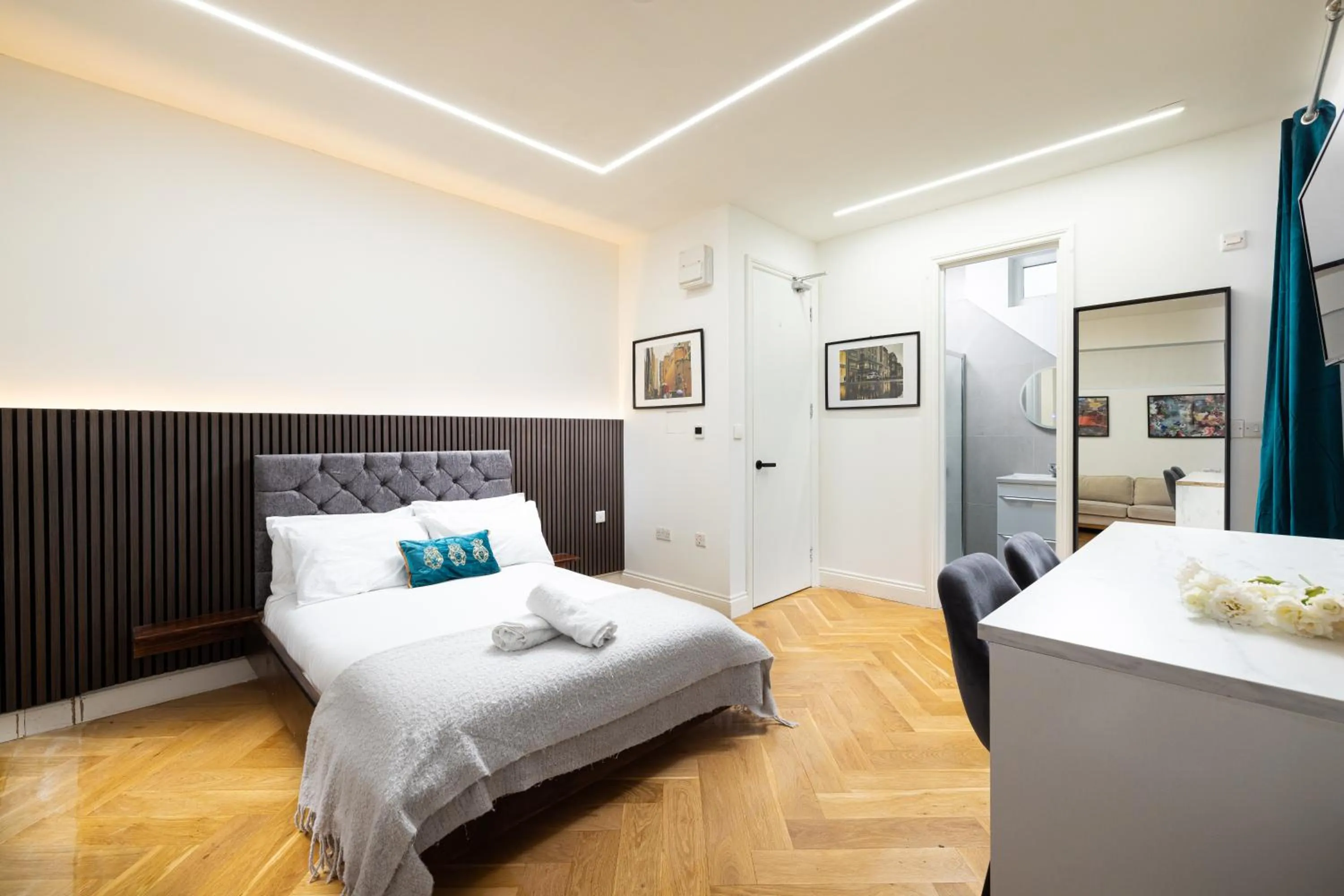 Bed in London Studios and Suites