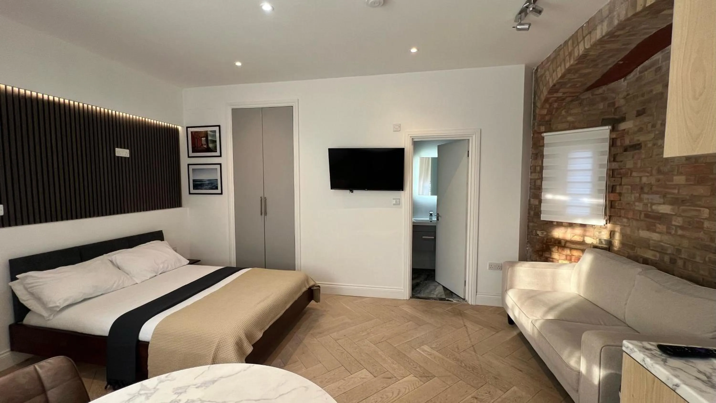 Bed in London Studios and Suites