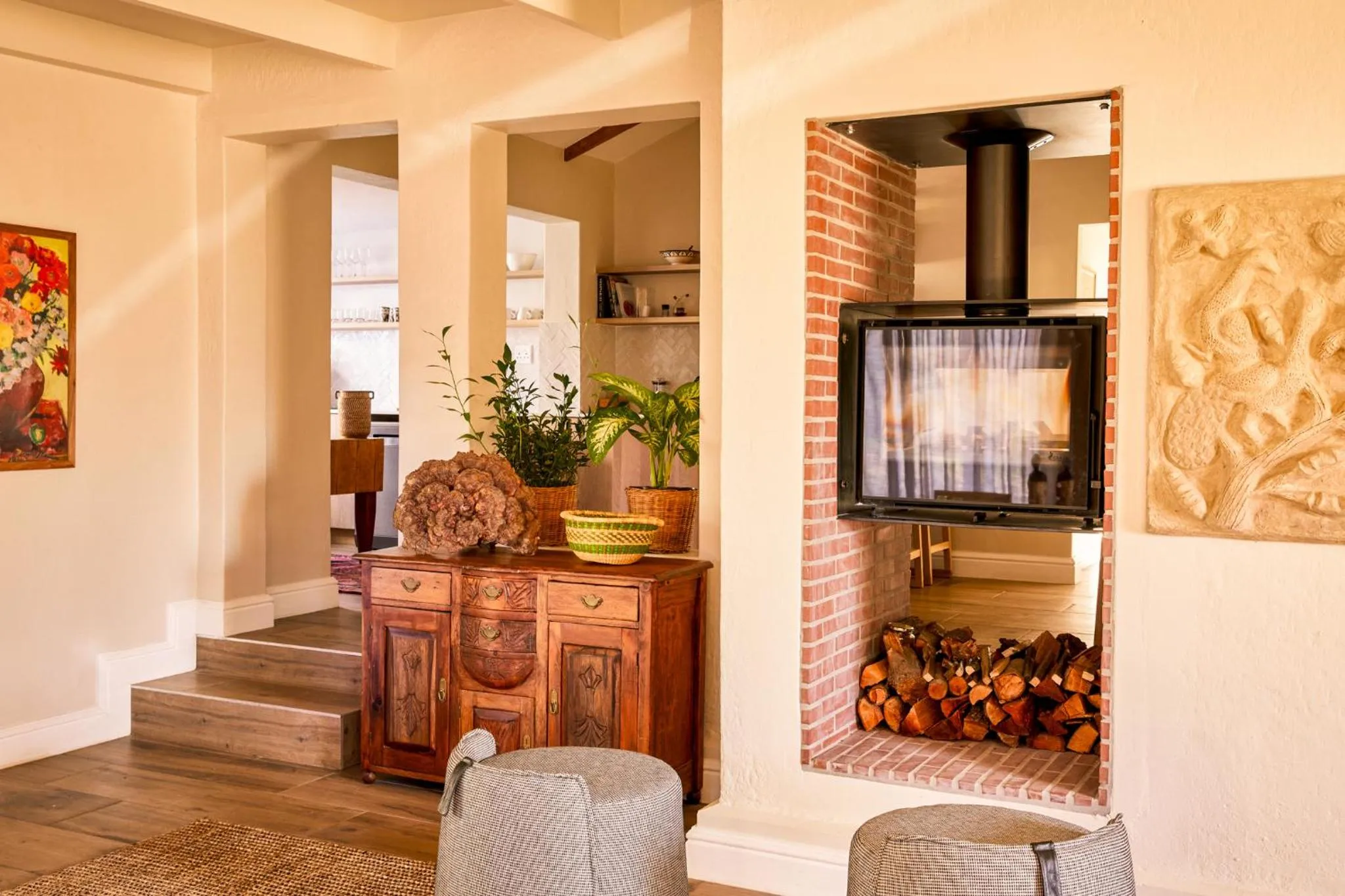 Living room in Boschendal Farm Estate