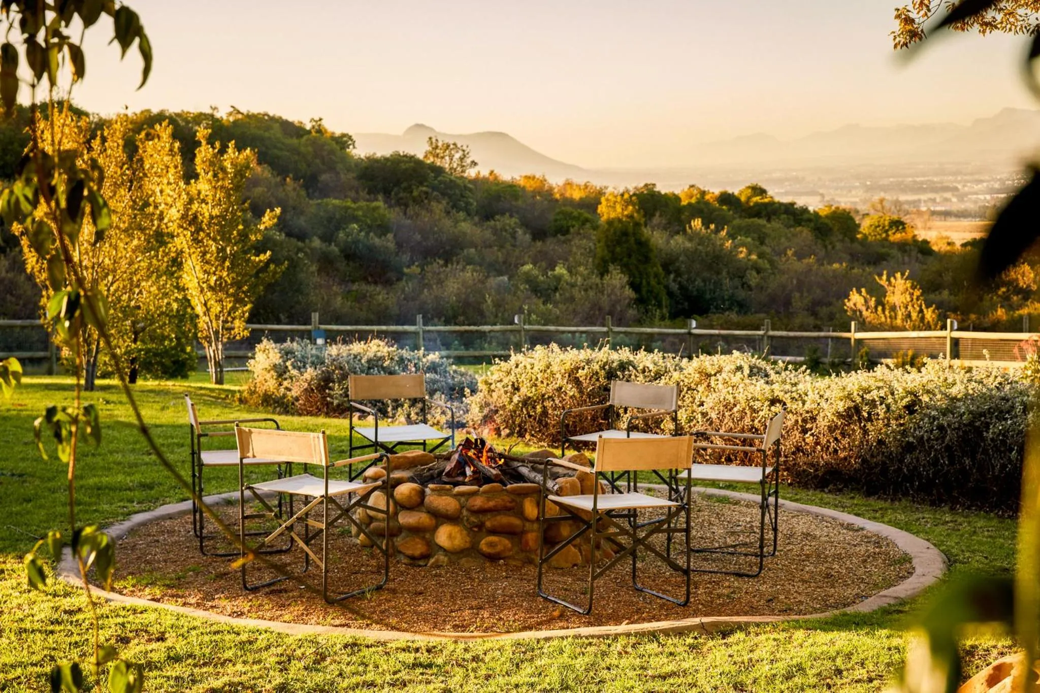 Natural landscape in Boschendal Farm Estate