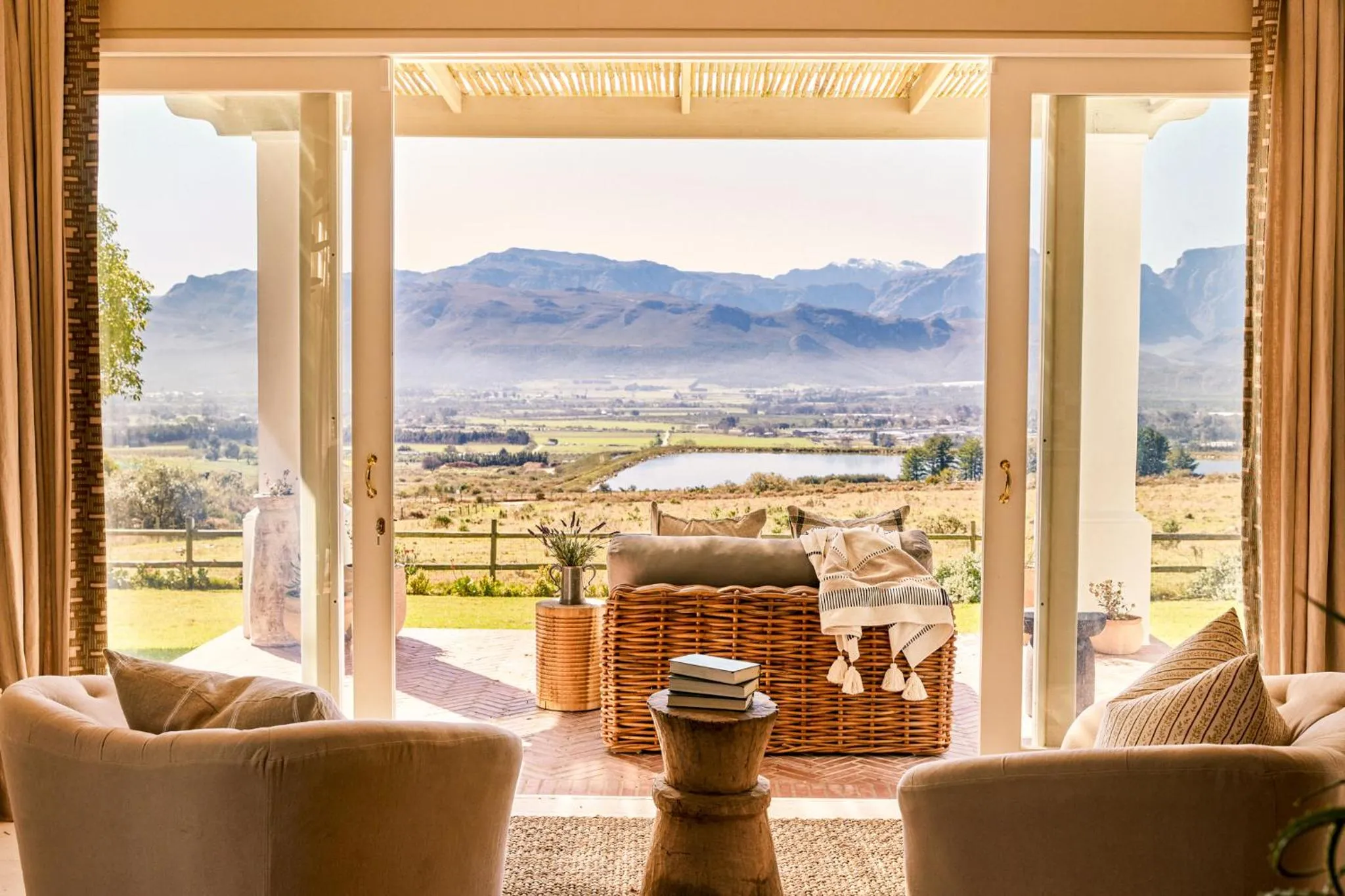 Natural landscape in Boschendal Farm Estate