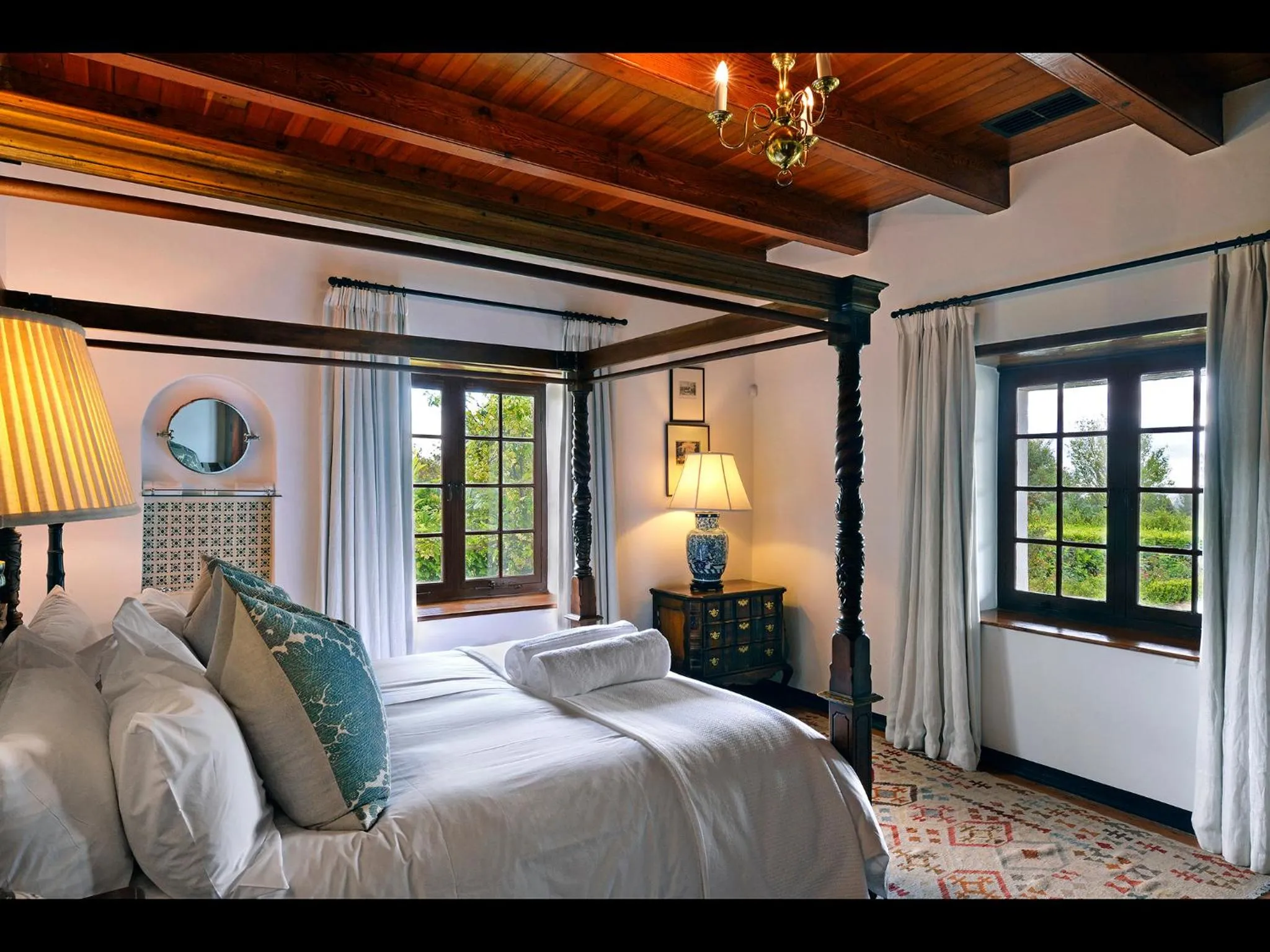 Decorative detail, Bed in Boschendal Farm Estate