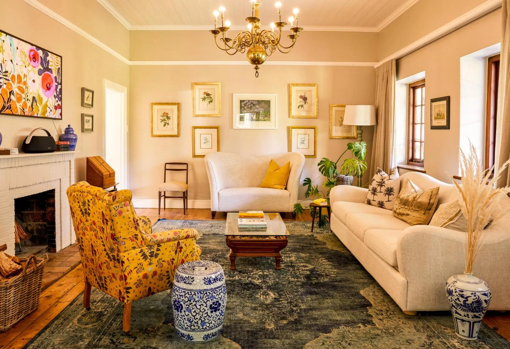 Living room in Boschendal Farm Estate