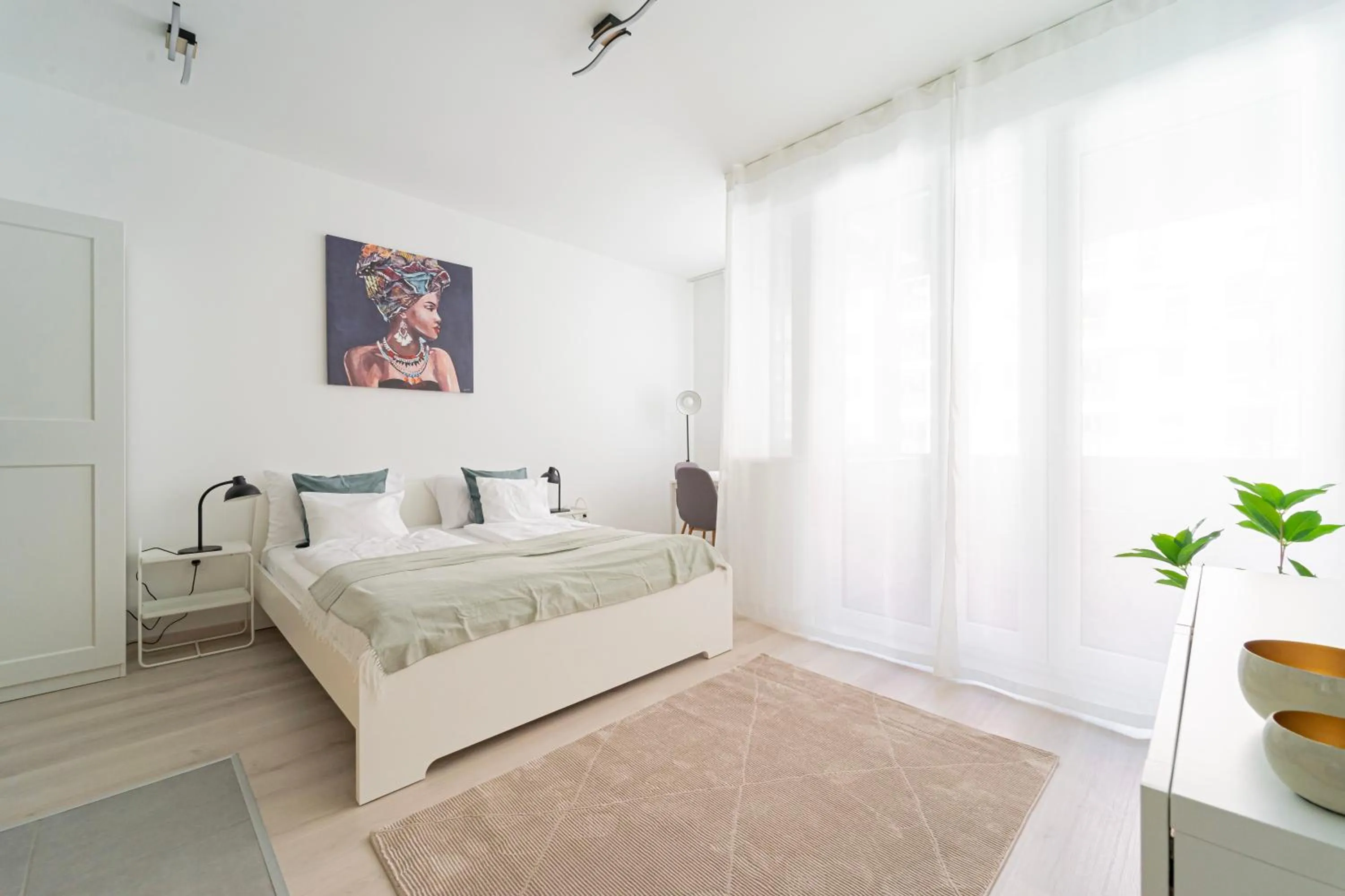 Bed in Spirit Apartments by FirstHost