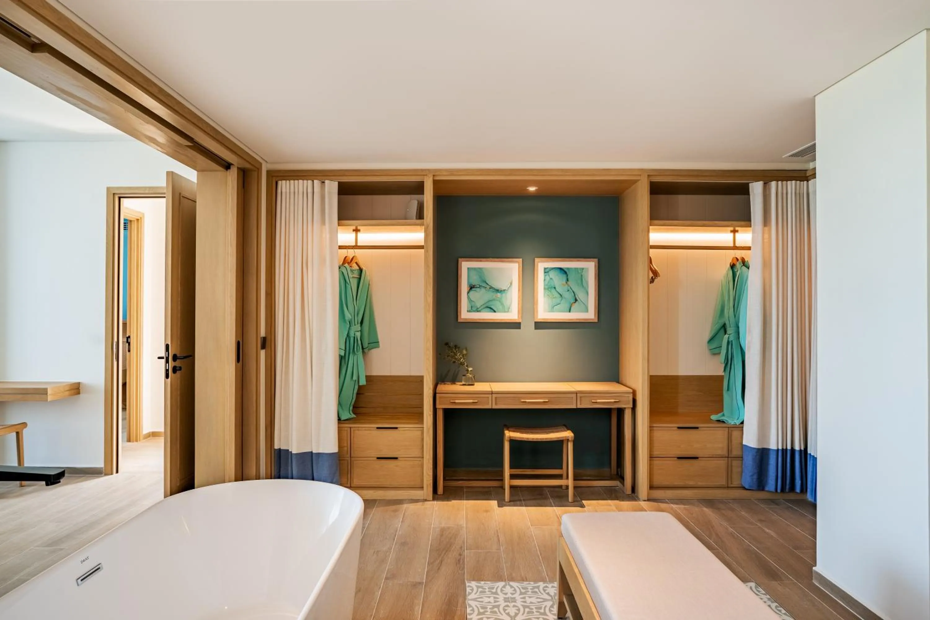 Bathroom, Bed in The Ocean Resort by Fusion Quy Nhon