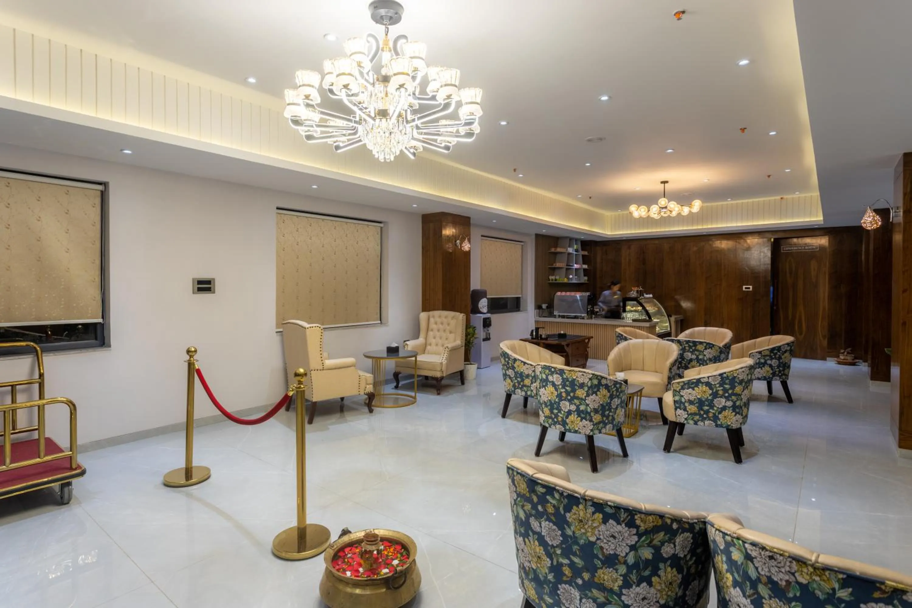 Lobby or reception in De Crown Inn