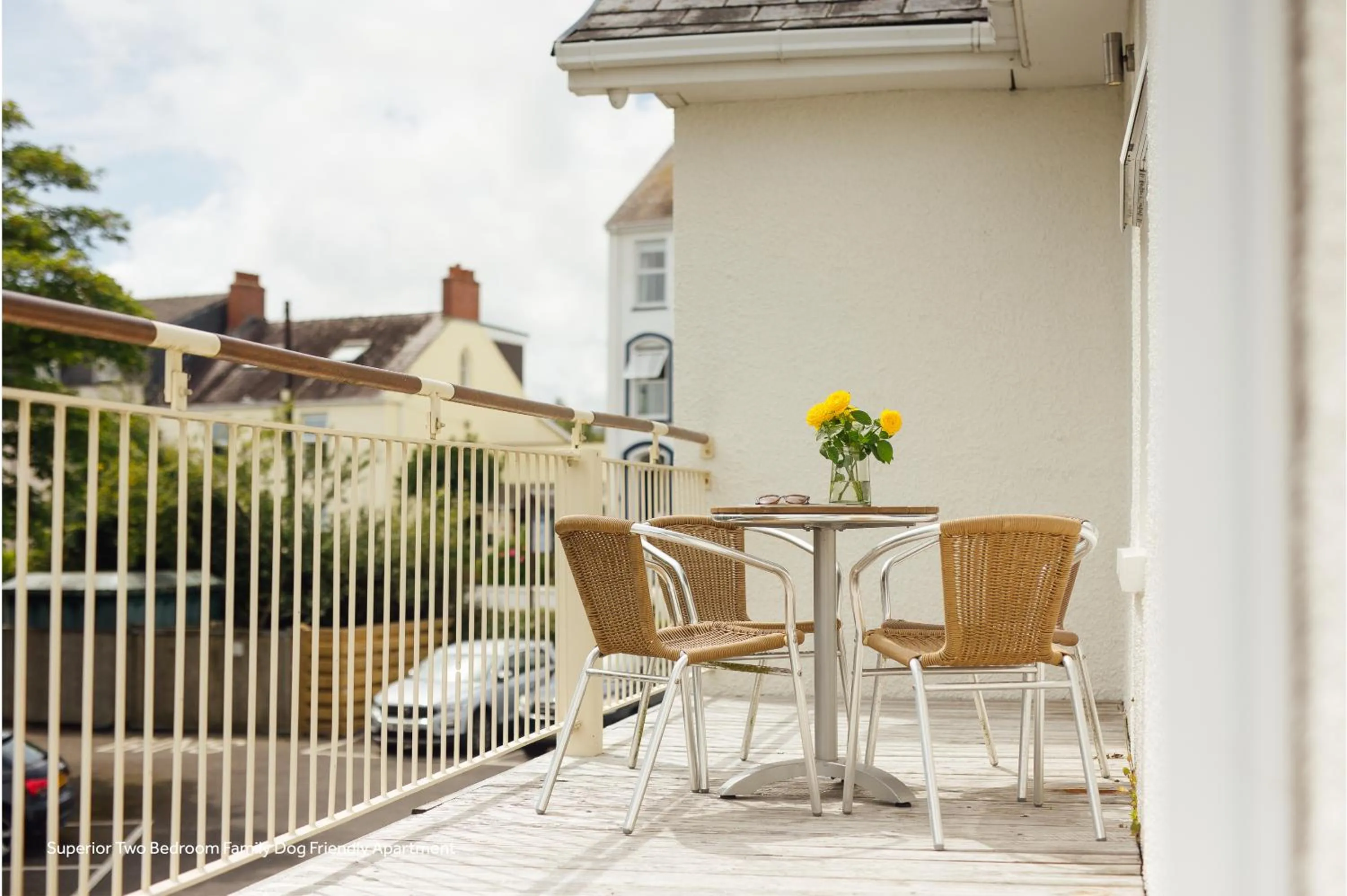 Balcony/Terrace in St Brides Spa Hotel & Village Apartments